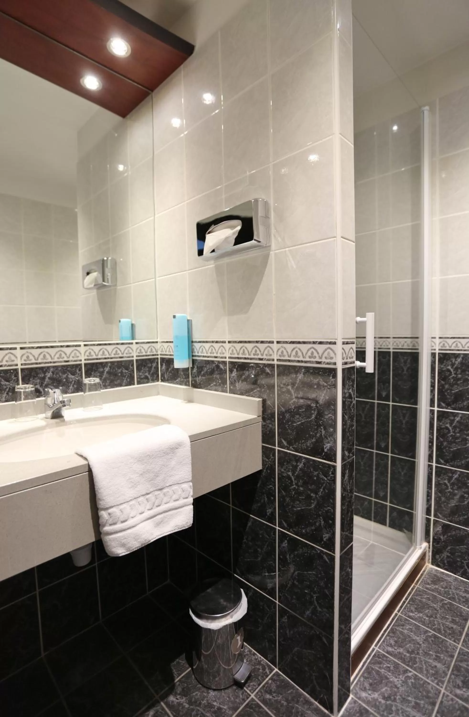 Shower in Best Western Le Pont d'Or