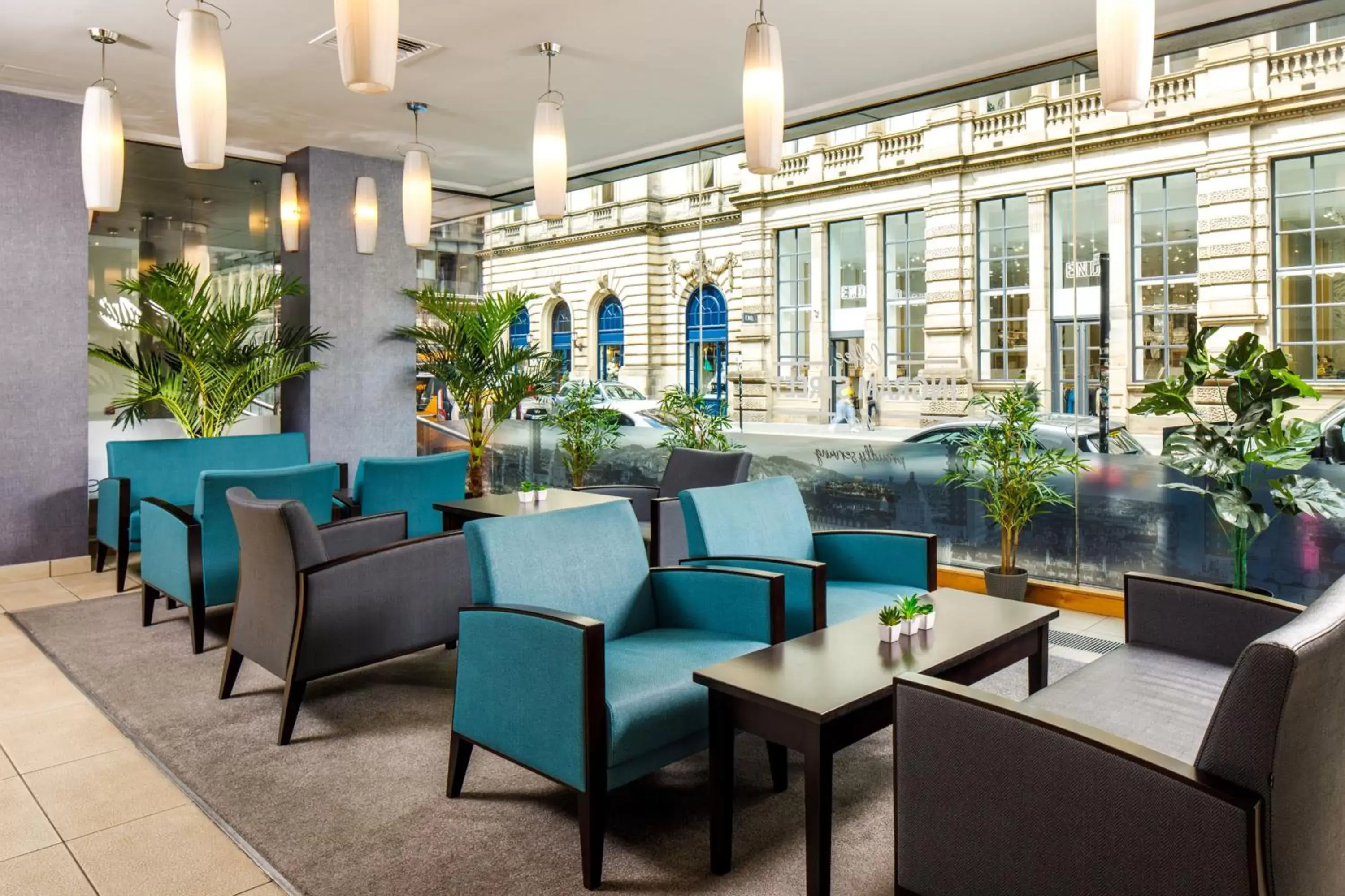 Lobby or reception, Restaurant/Places to Eat in Mercure Glasgow City Hotel