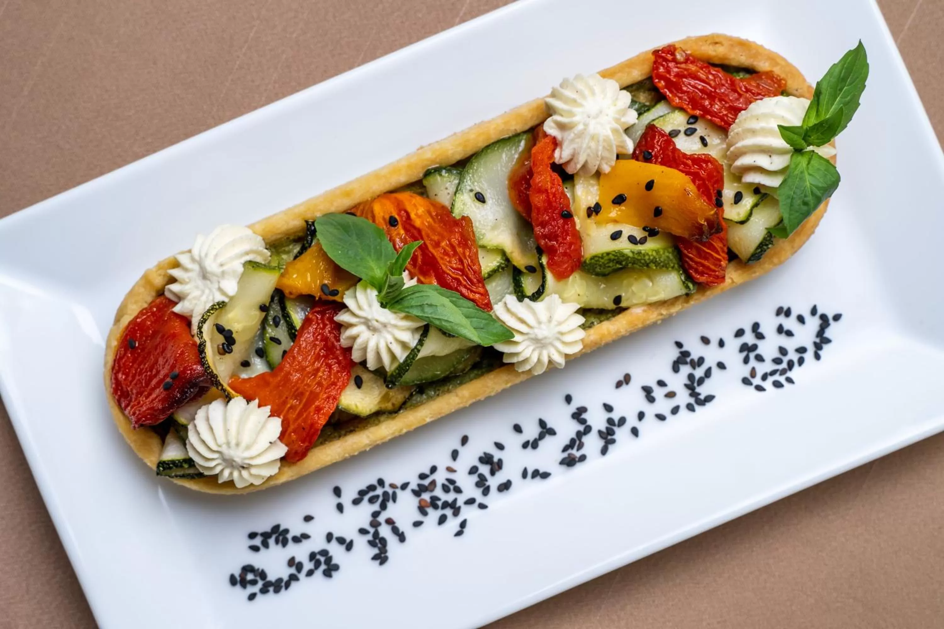 Food close-up in The Aviary Hotel