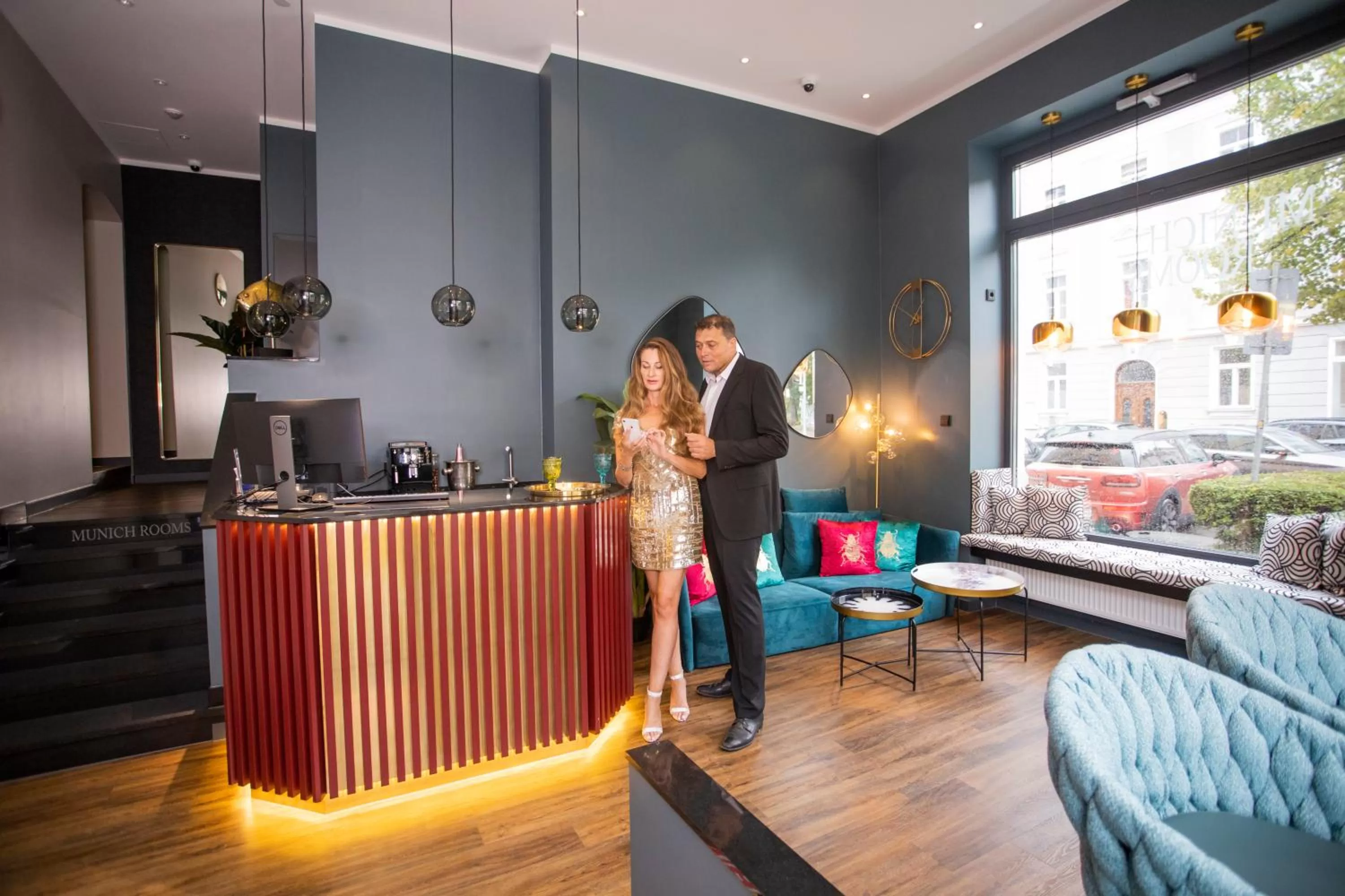 Lobby or reception in Munich Rooms Hotel