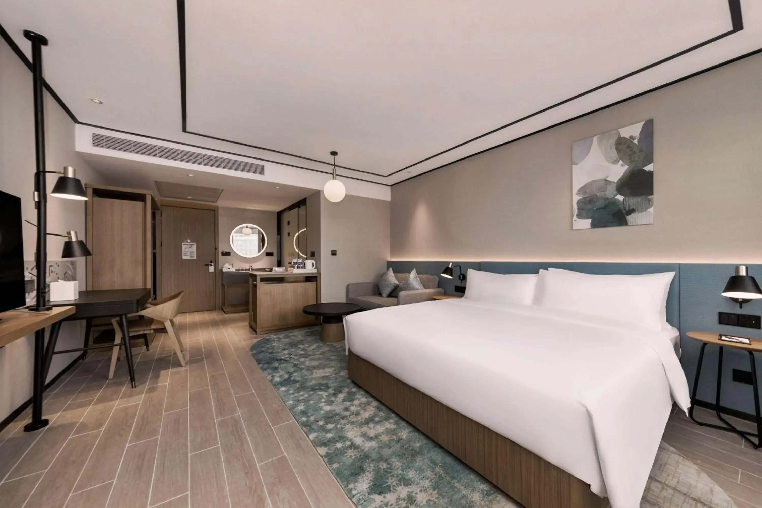 Bedroom, Bed in Hilton Garden Inn Nantong Xinghu
