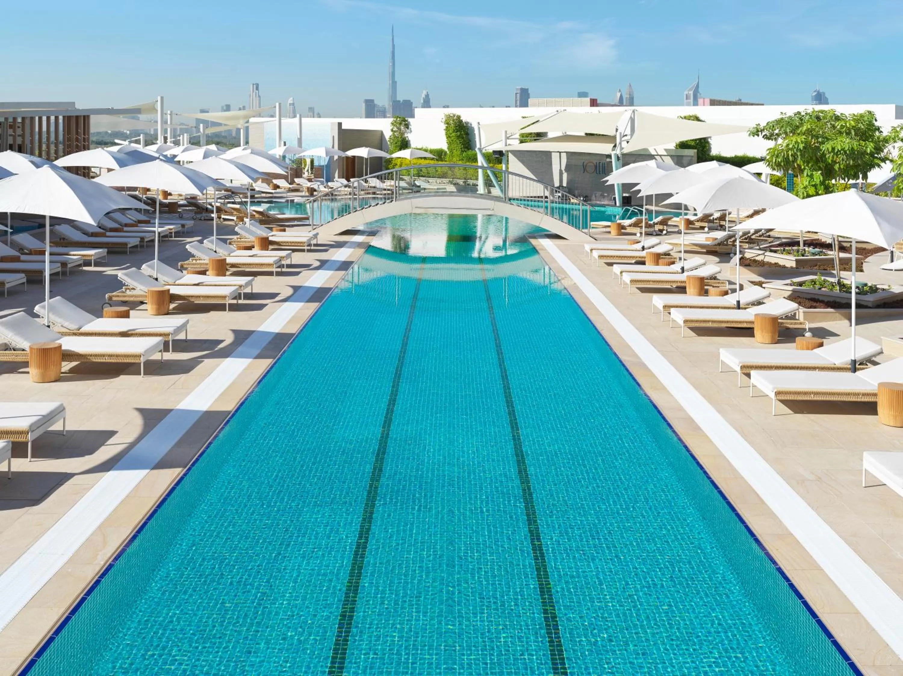 Swimming pool in Sofitel Dubai The Obelisk