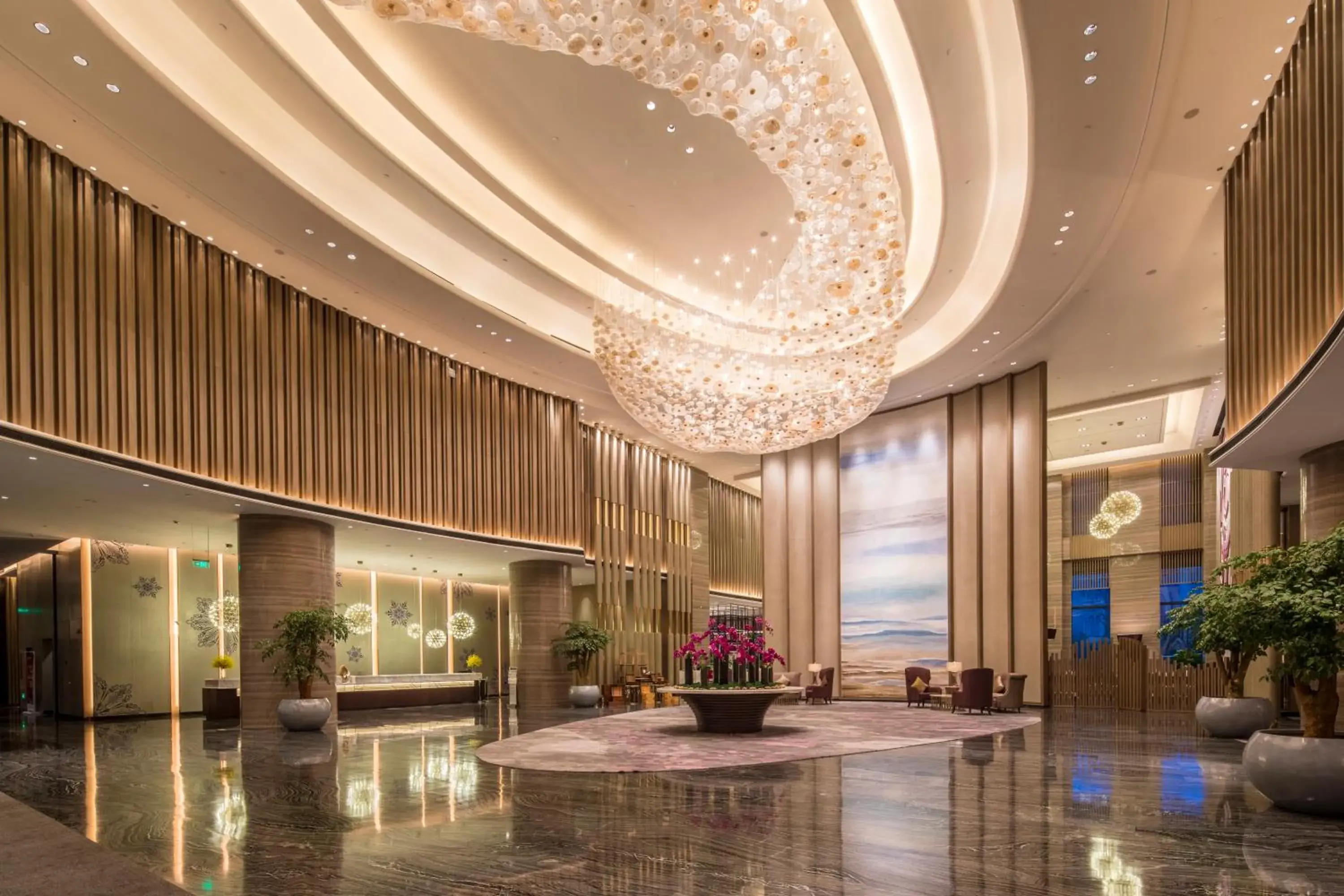 Property building, Lobby/Reception in Crowne Plaza Harbin Songbei, an IHG Hotel