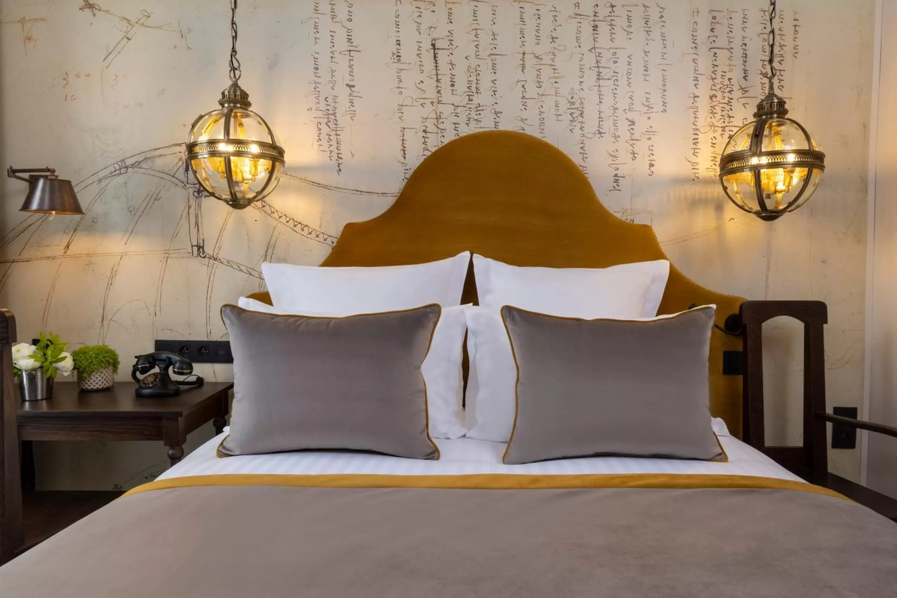 Bed in Hôtel Vinci Due & Spa