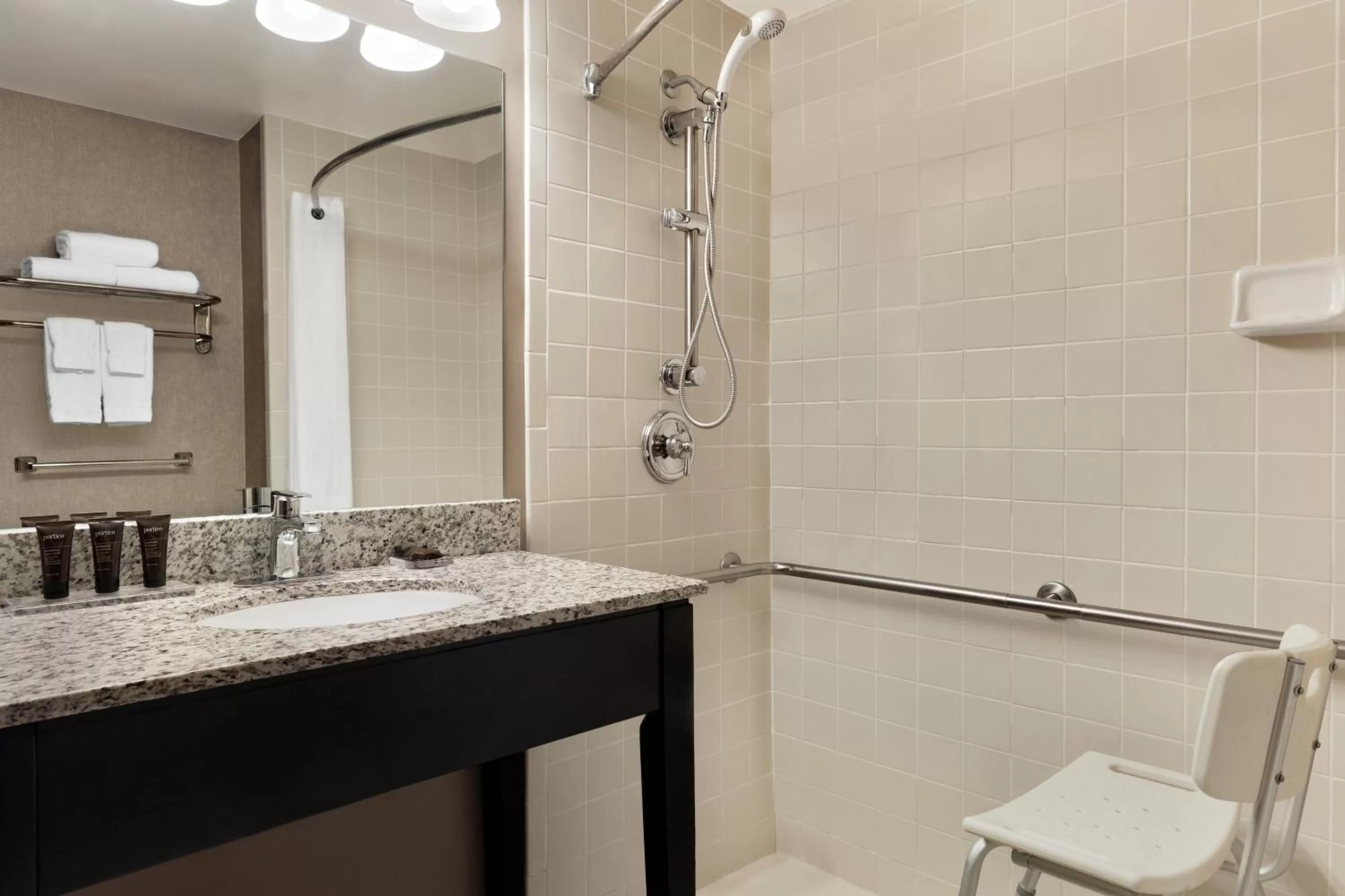 Bathroom in Wingate by Wyndham Cincinnati Blue Ash