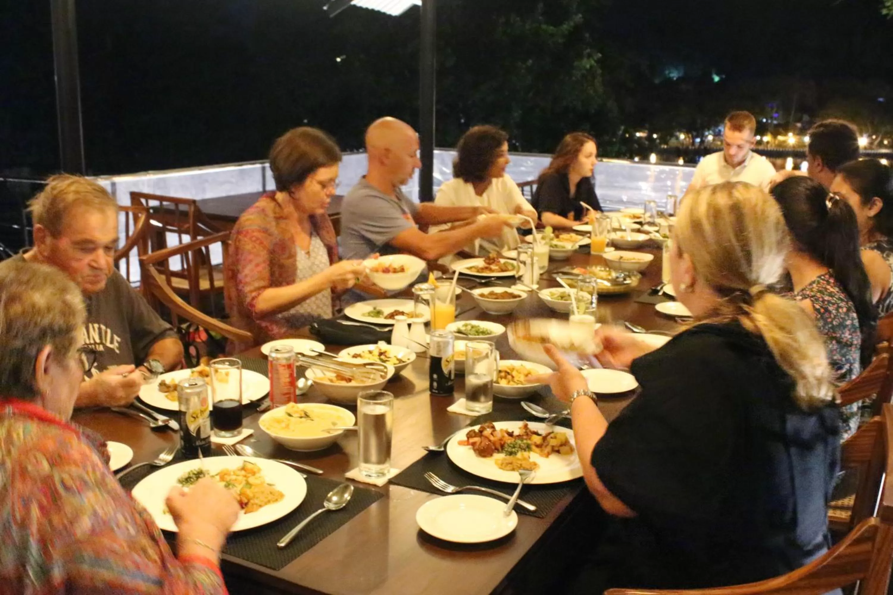 Dinner in swp eco lodge