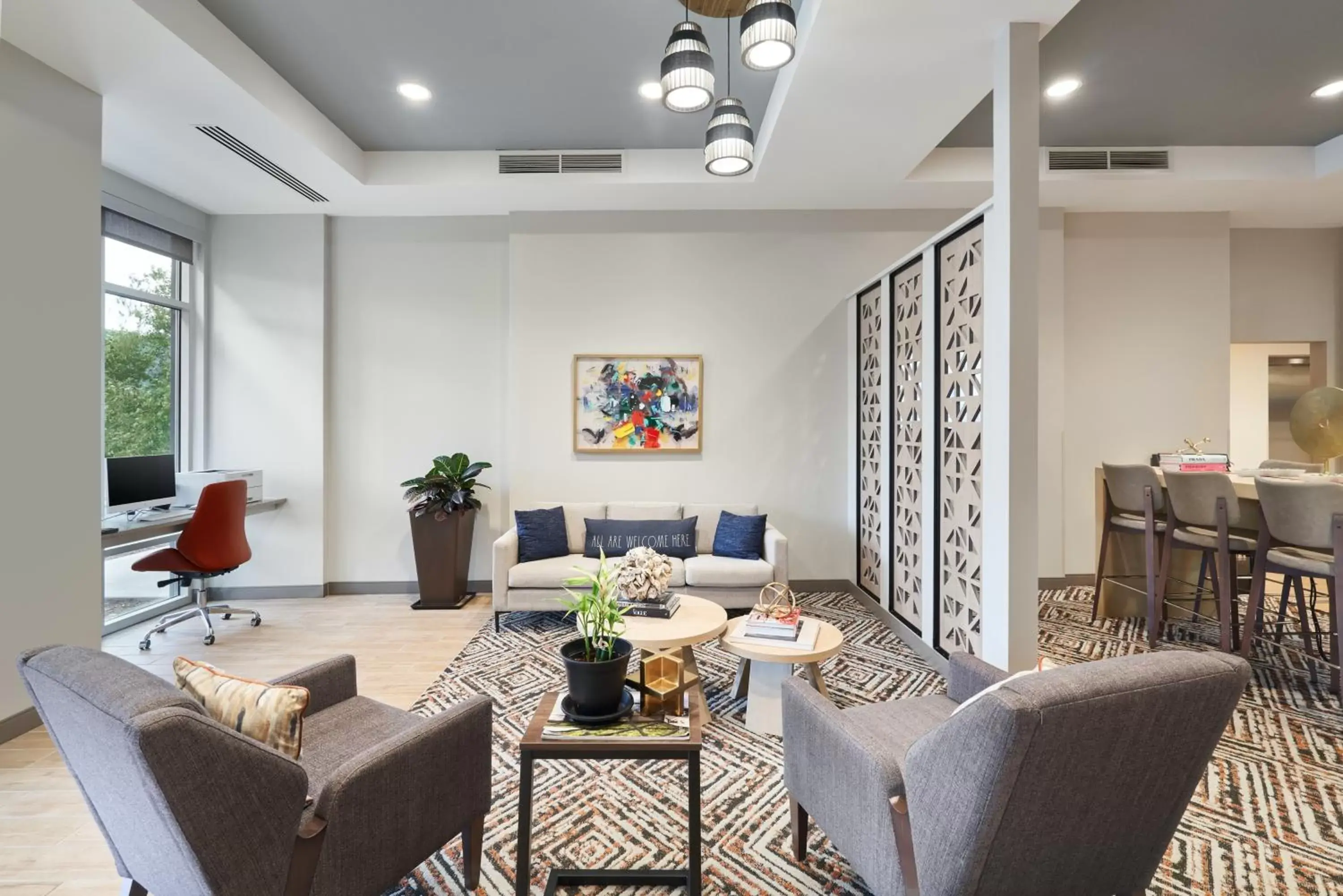 Lobby or reception, Seating Area in Candlewood Suites - Asheville Downtown, an IHG Hotel