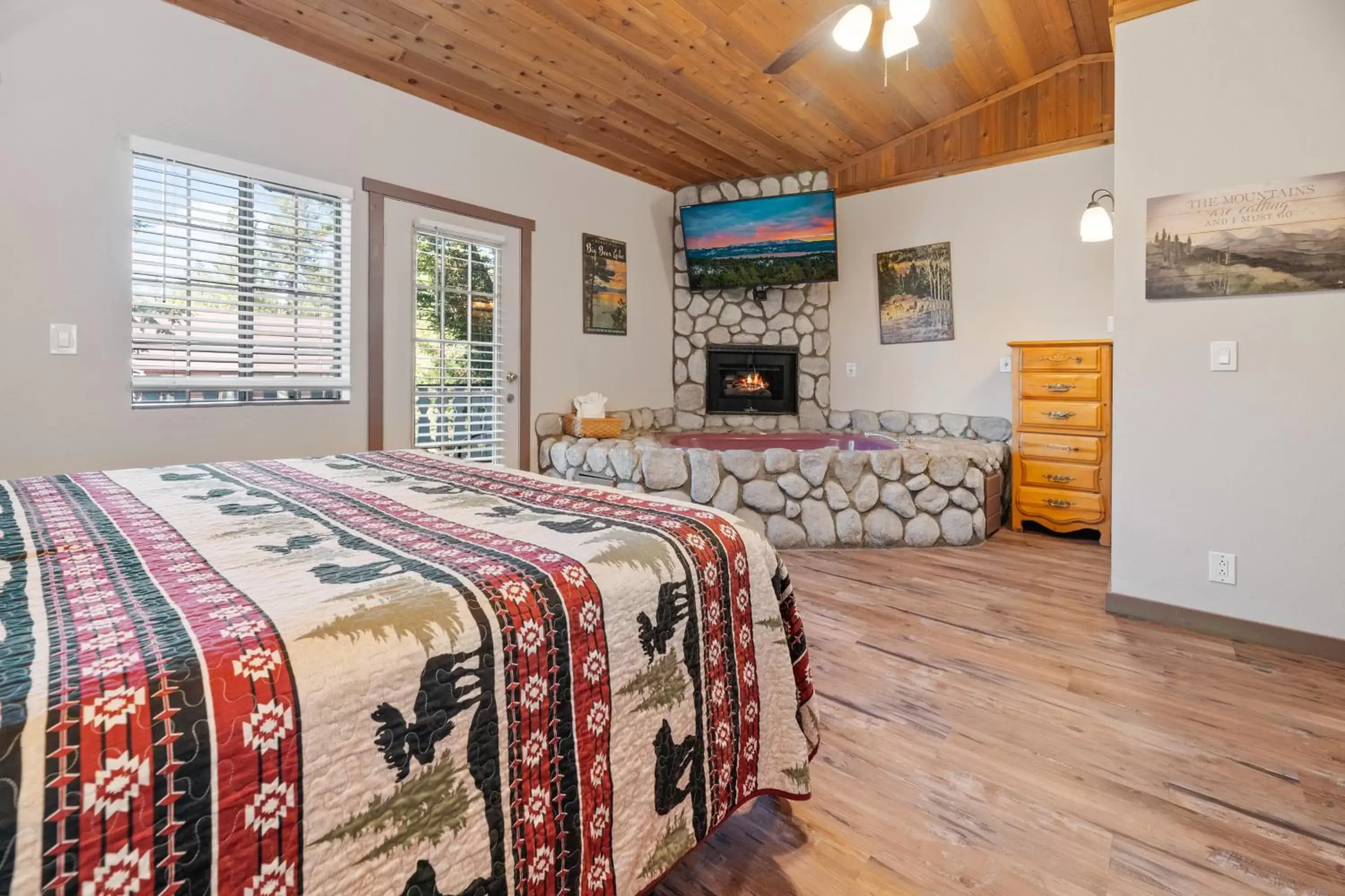 Bed in Black Forest Lodge