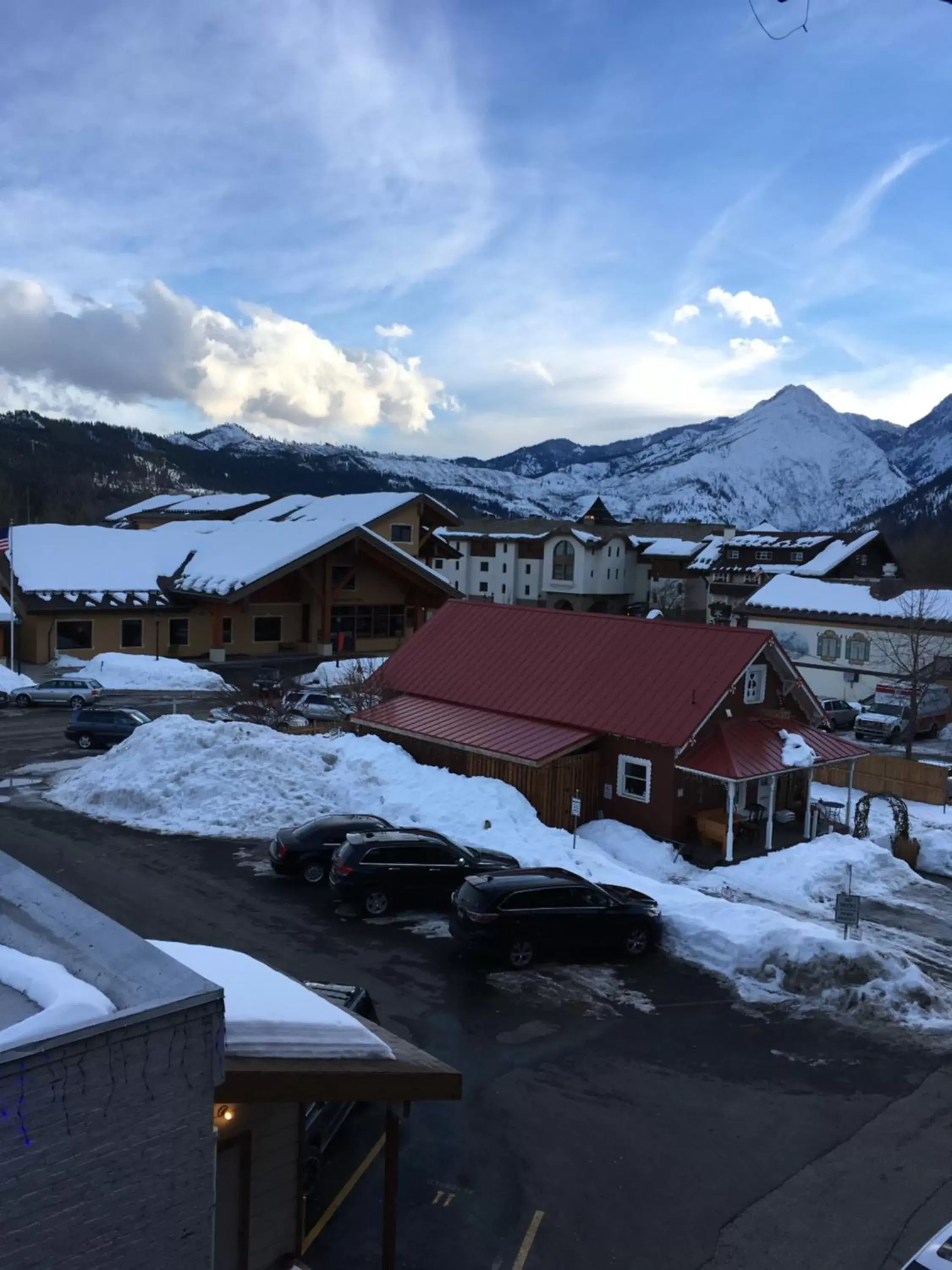 Mountain view, Winter in Der Sportsmann Suites