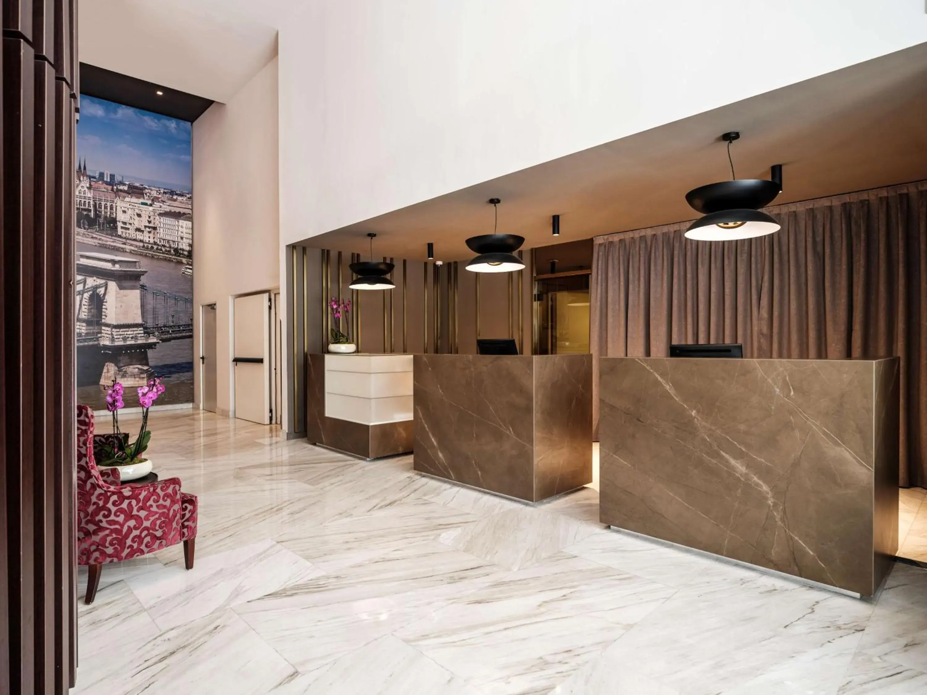 Lobby or reception in NH Collection Budapest City Center