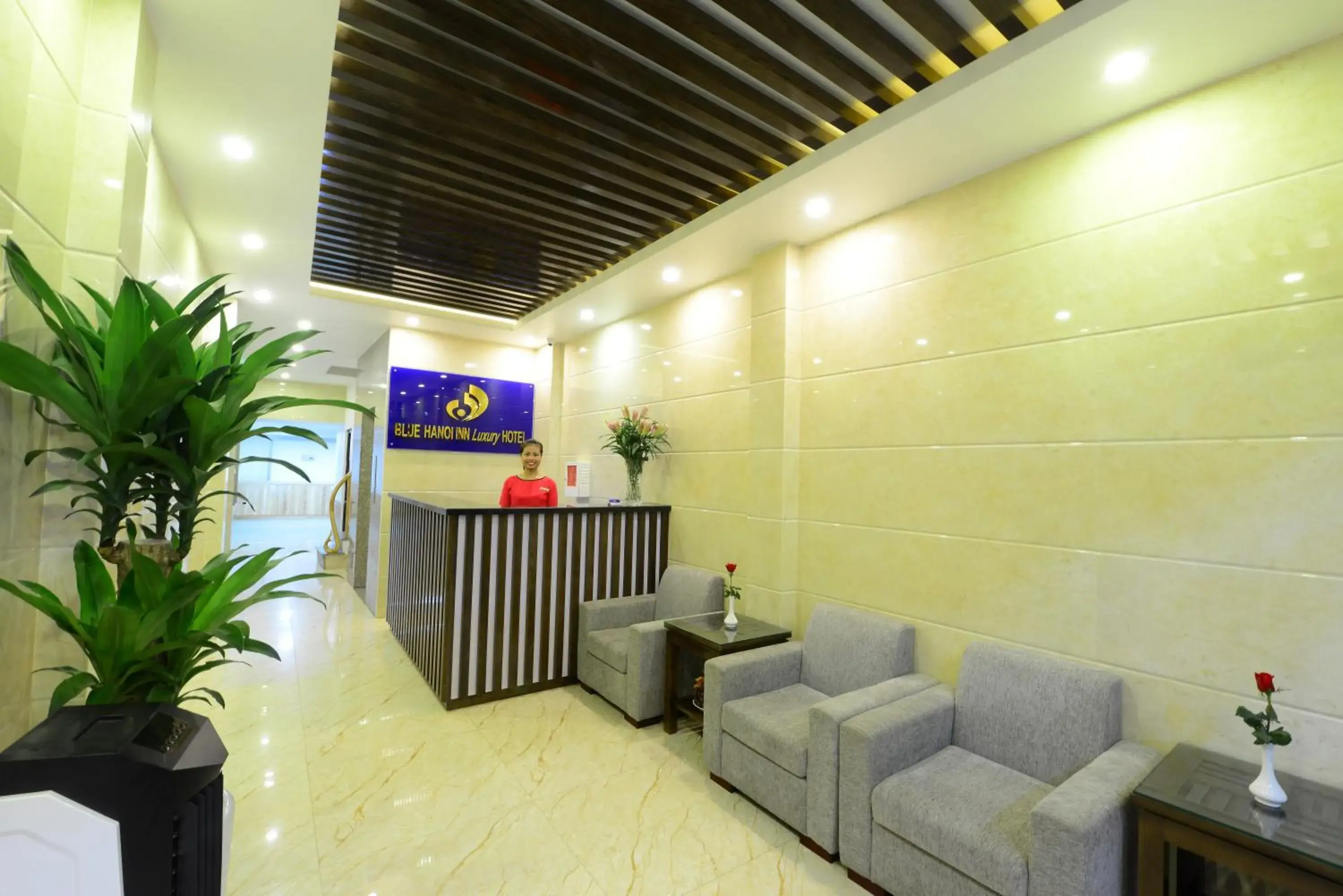 Facade/entrance, Lobby/Reception in Blue Hanoi Inn Luxury Hotel and Spa