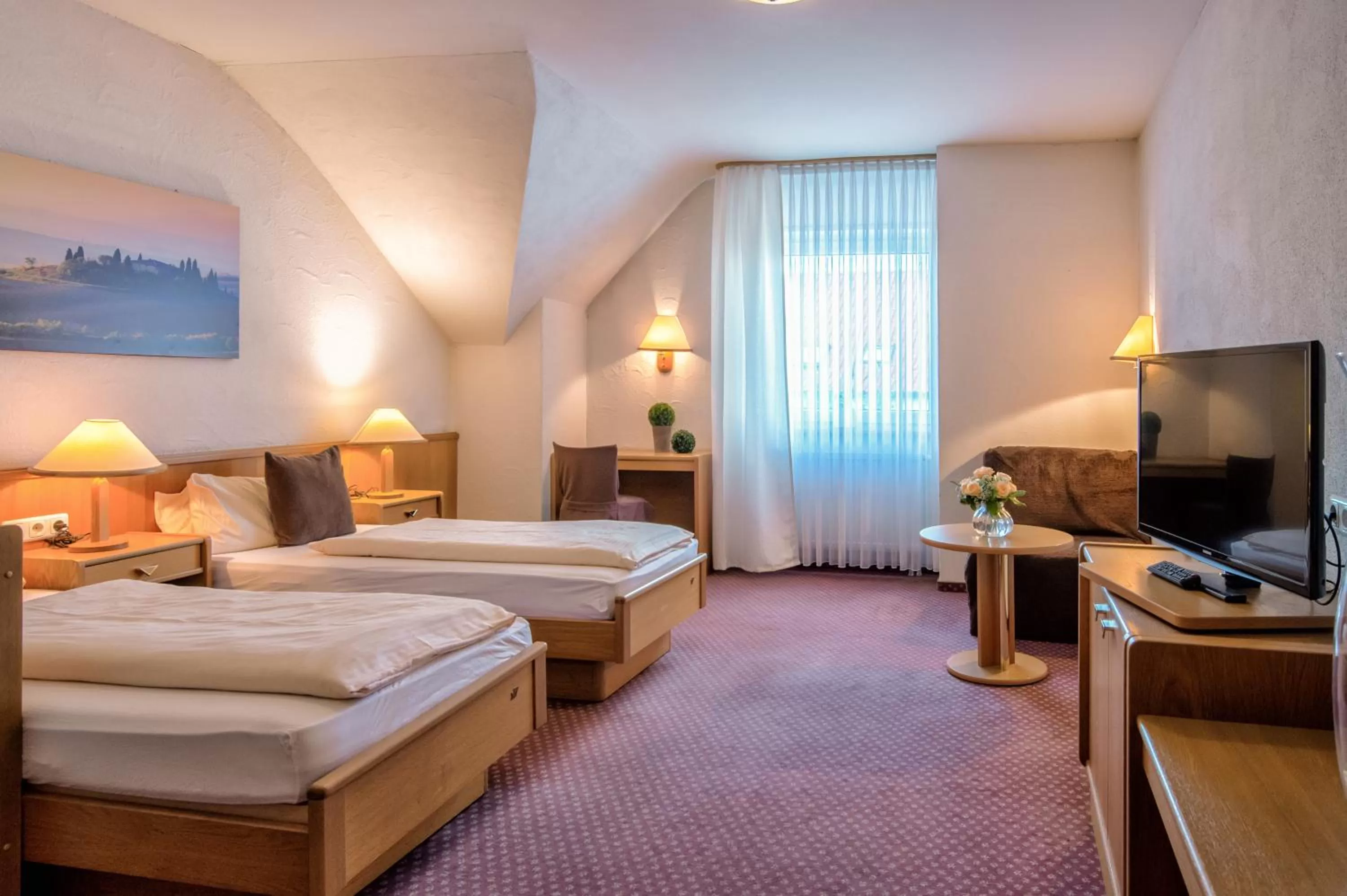 Bed in Hotel-Restaurant Schwyzerhüsli