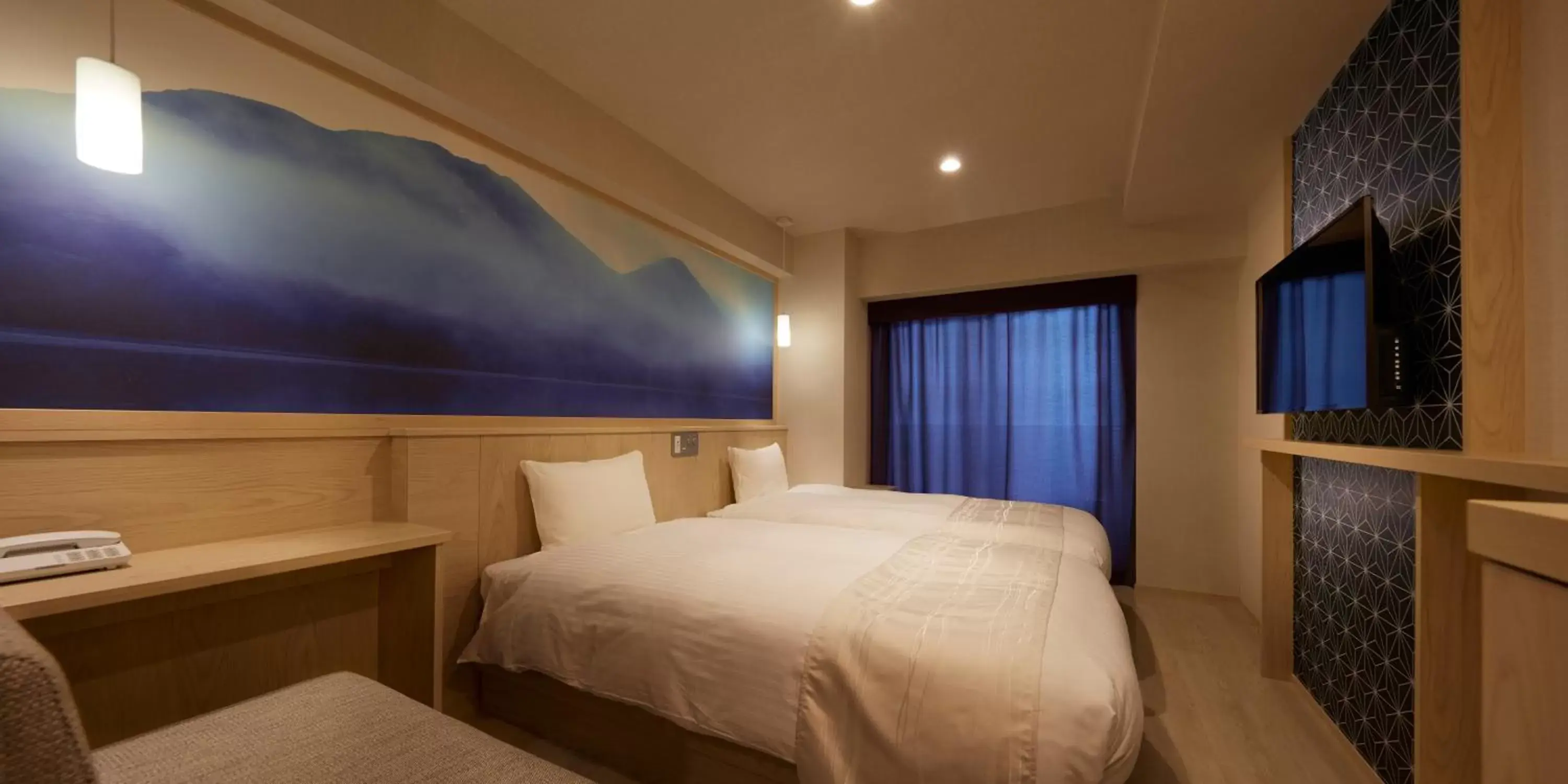 Bed in Sakura Sky Hotel Bed in Sakura Sky Hotel