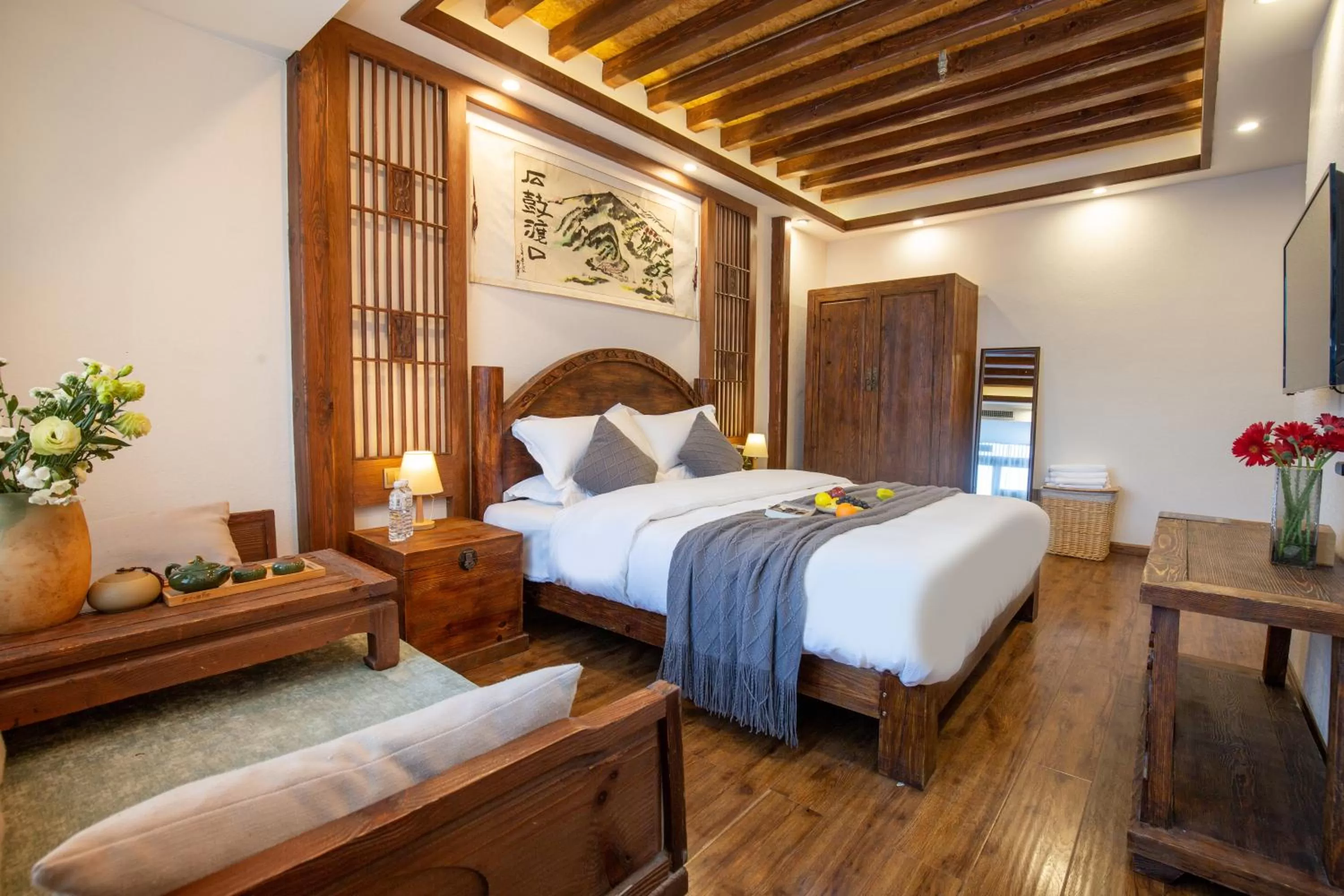 Bedroom, Bed in Lijiang Gemmer Hotel