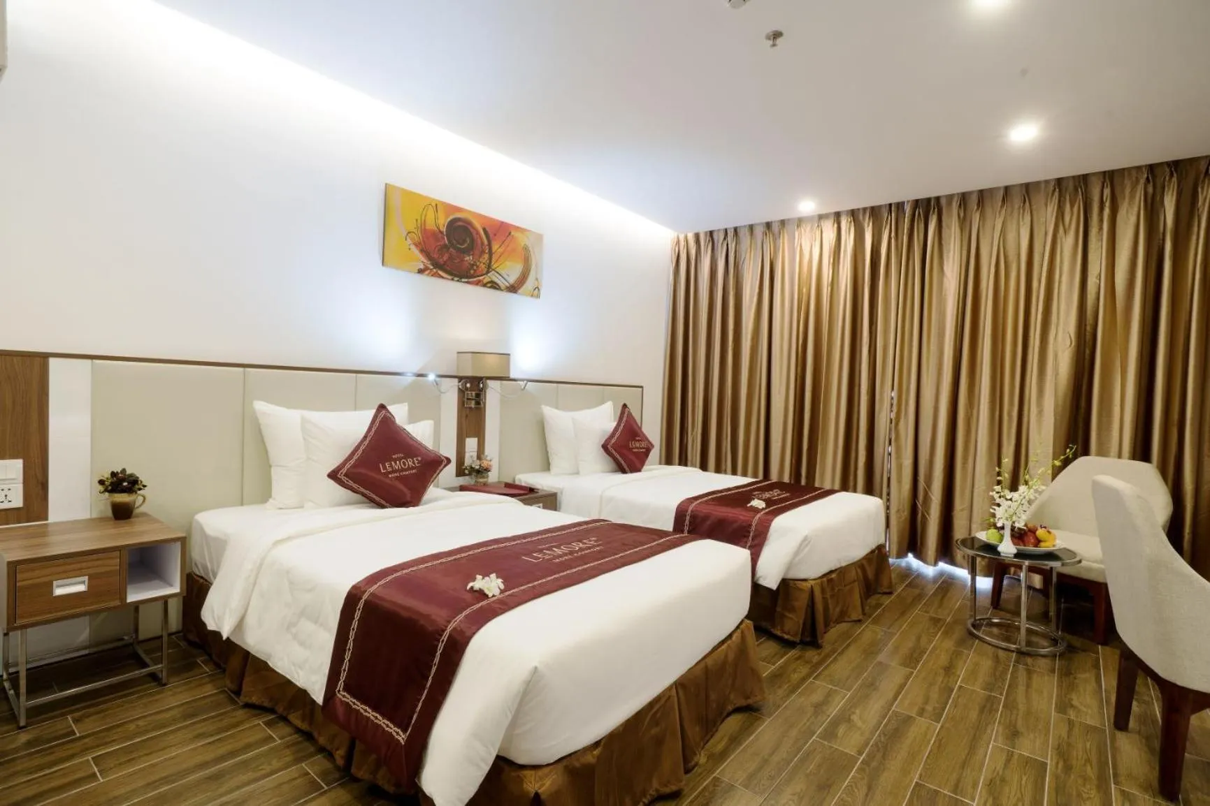 Bed in LeMore Hotel Nha Trang