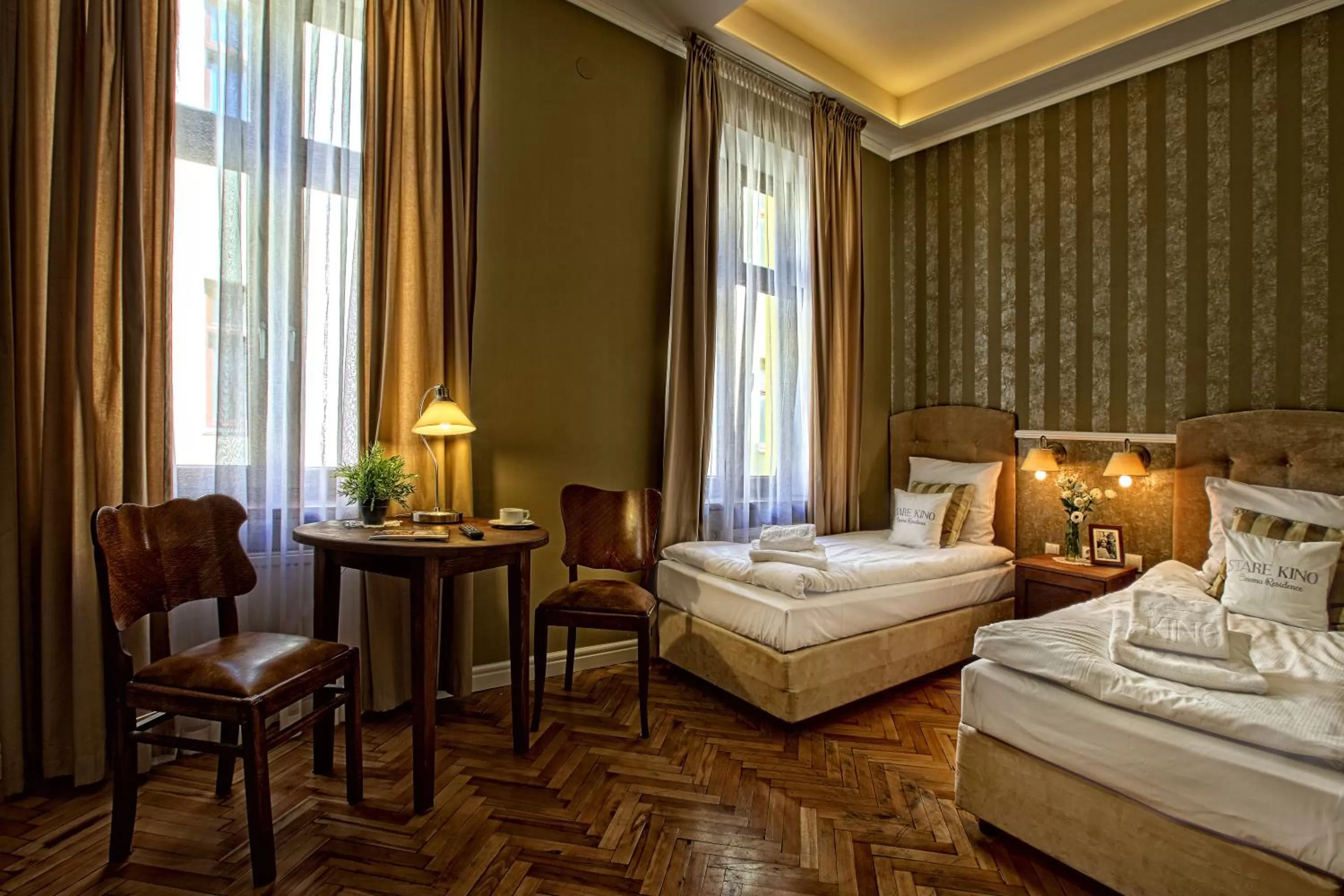 Bed in Stare Kino Cinema Residence