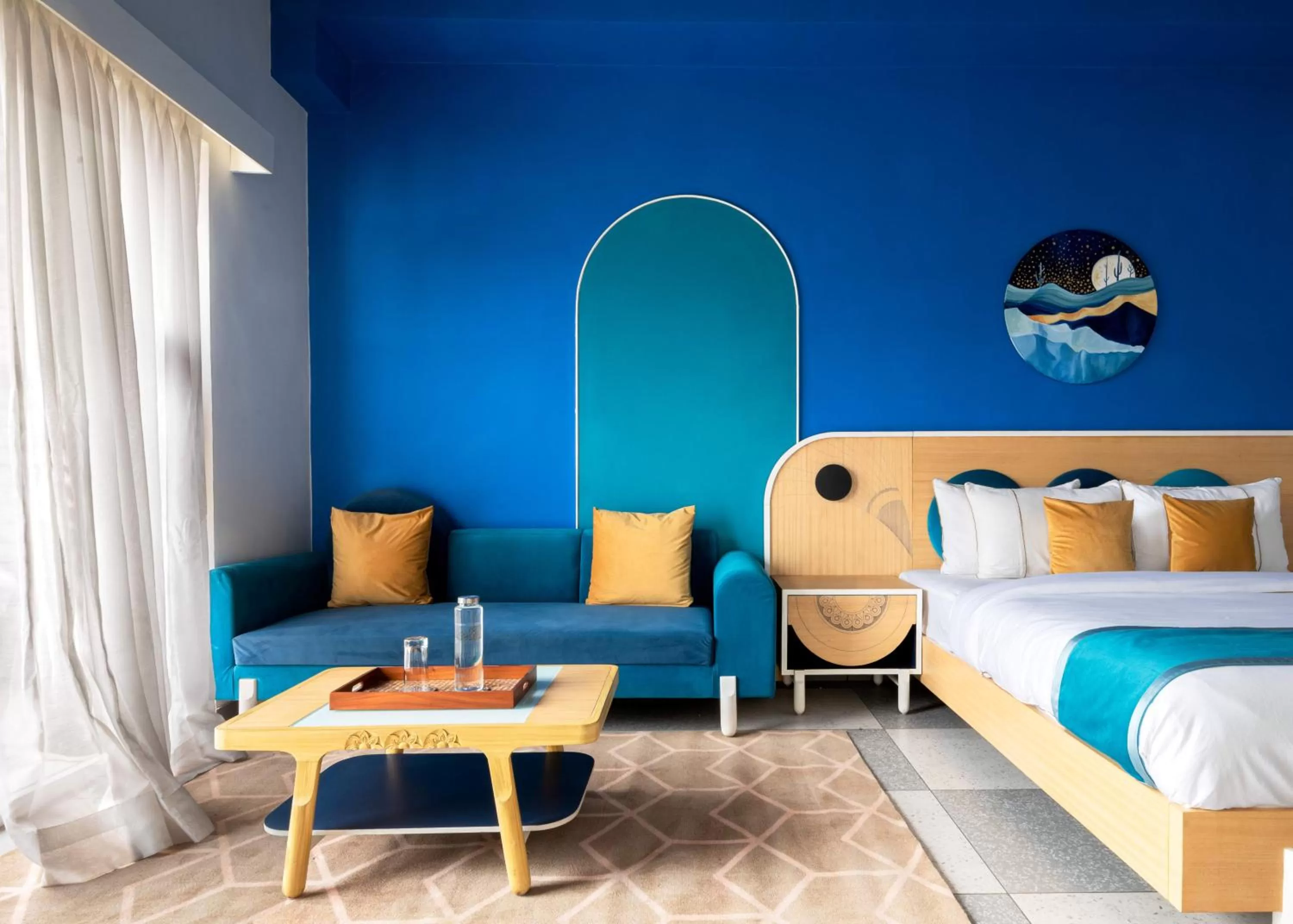 Bedroom, Bed in Hotel Sonar Bangla Mayapur