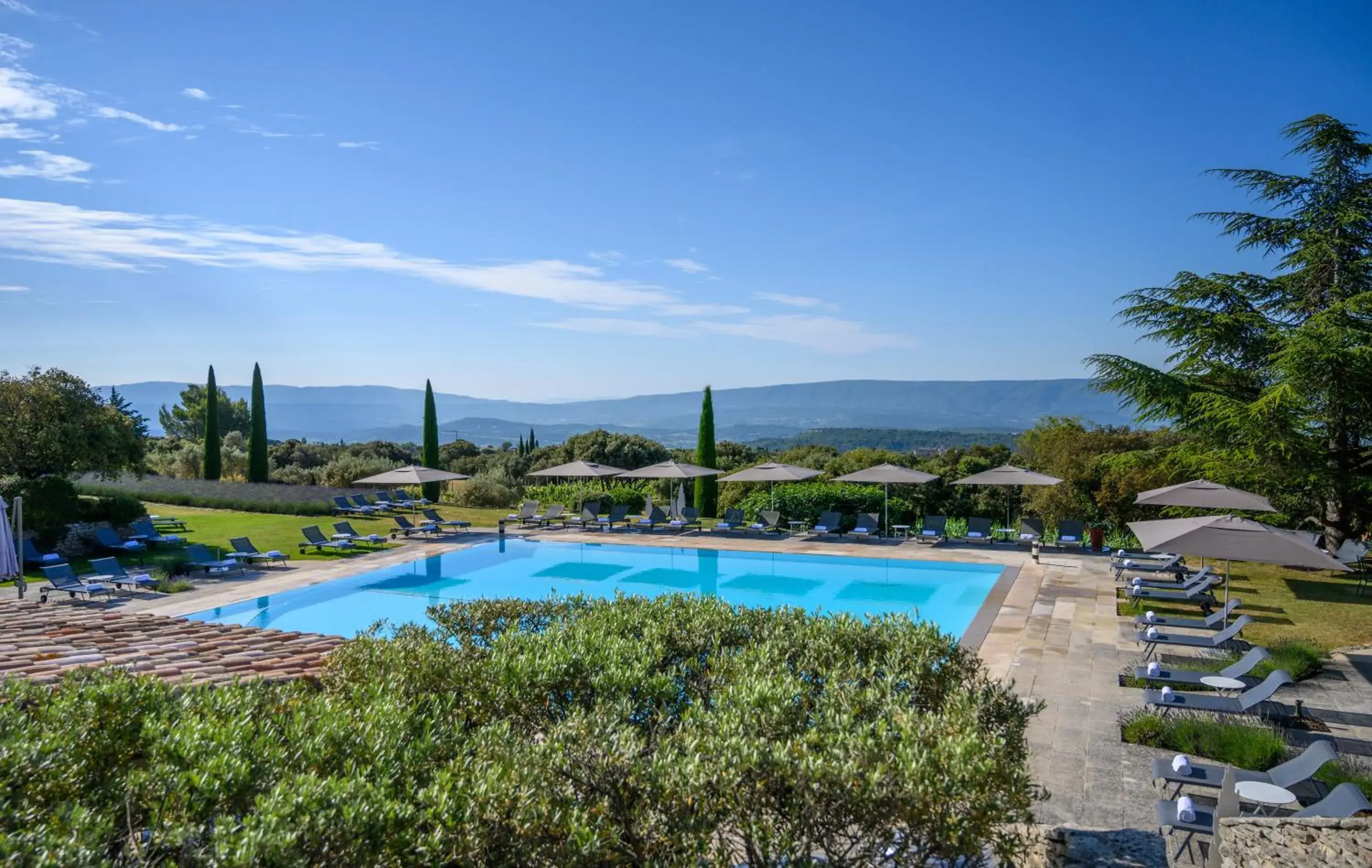 Garden view, Swimming Pool in Hotel Les Bories & Spa