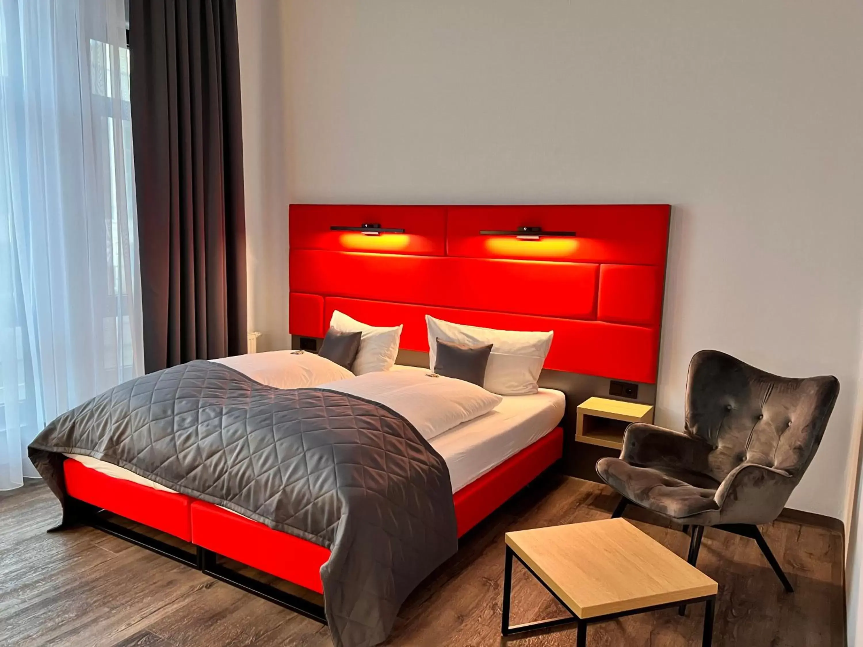 Bed in artHOTEL Magdeburg