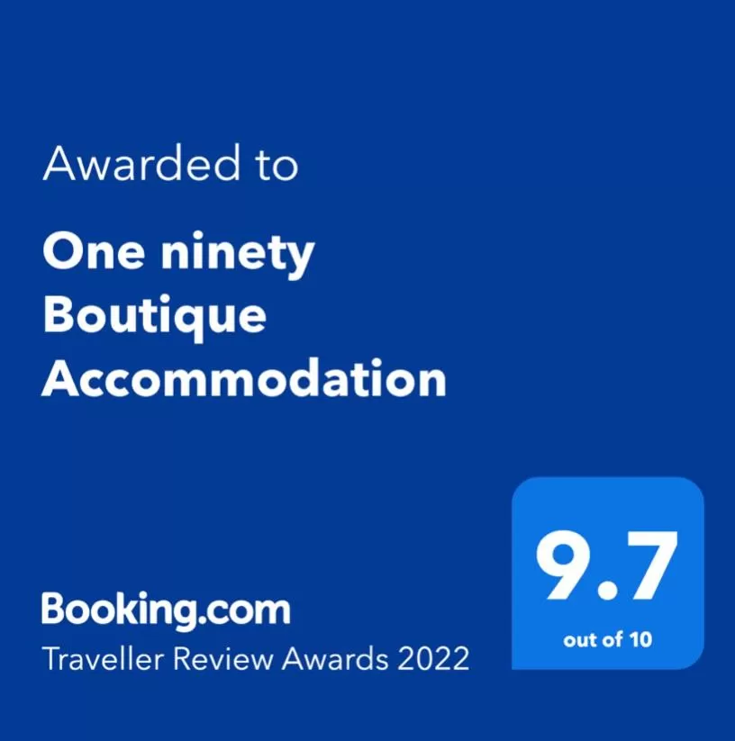 Logo/Certificate/Sign/Award in One ninety Boutique Accommodation