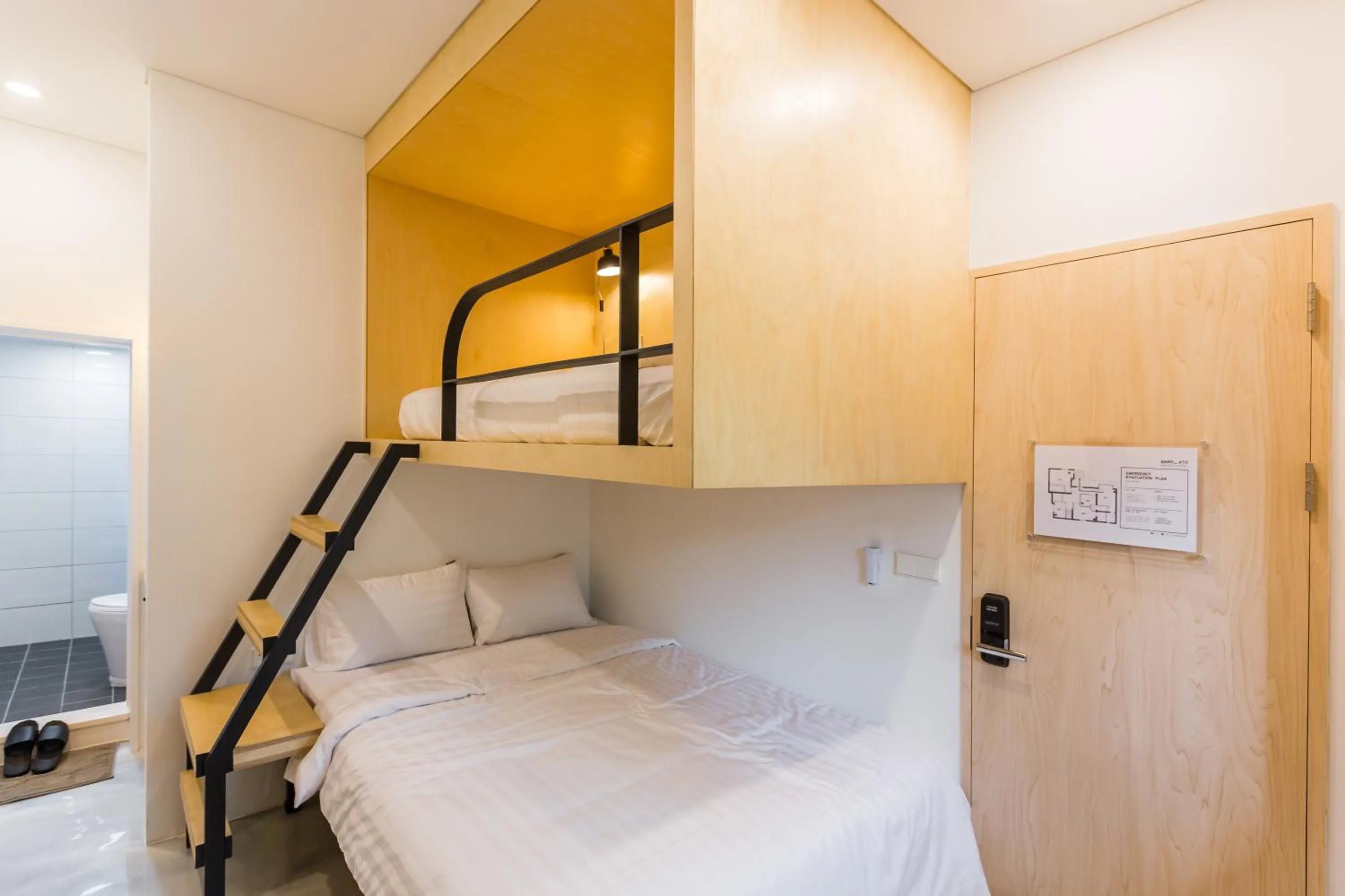 Bed in Hotel Baroato 2nd