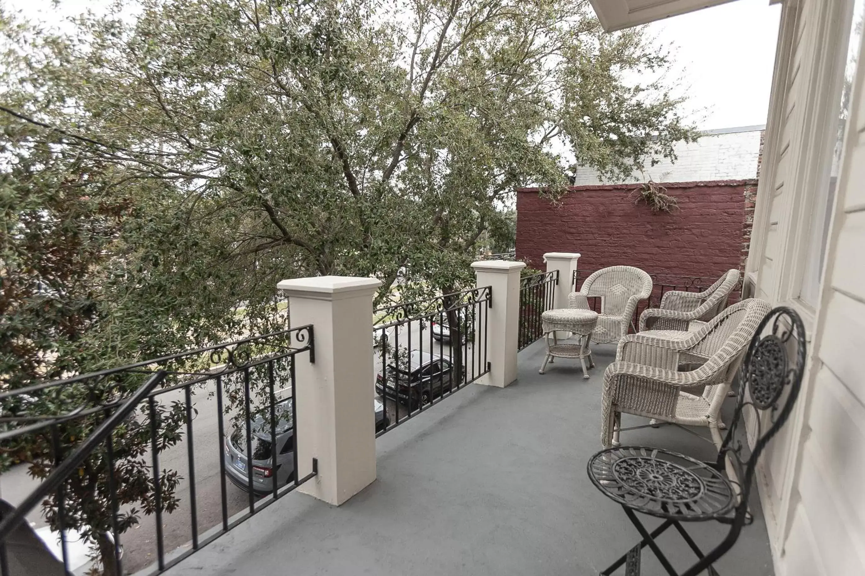 Balcony/Terrace in Historic Streetcar Inn