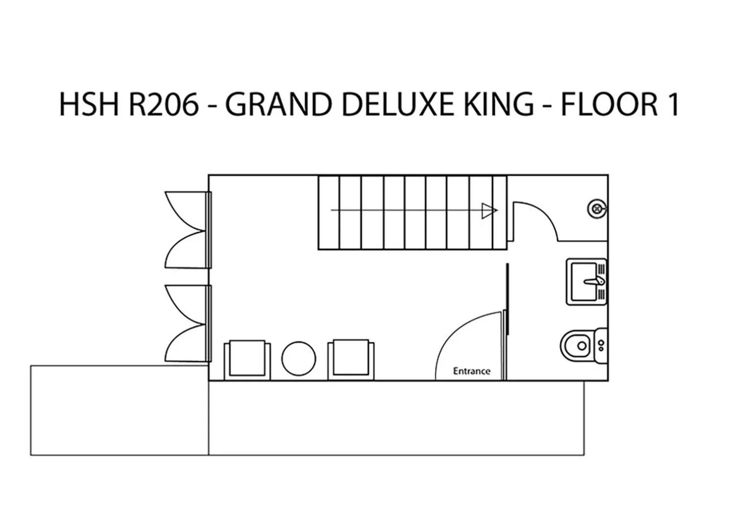 Floor plan in Heeren Straits Hotel