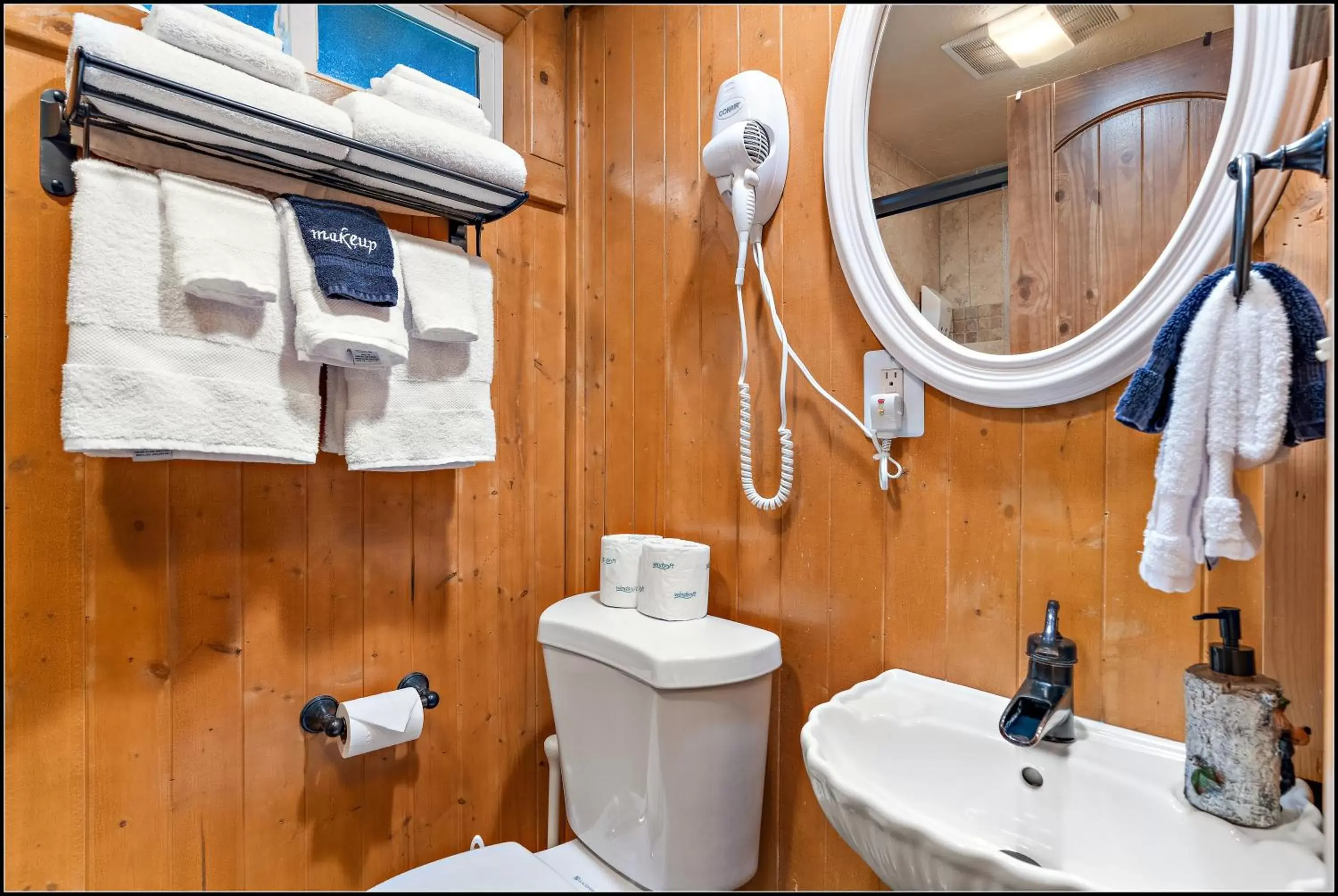 Shower, Bathroom in Brundage Bungalows