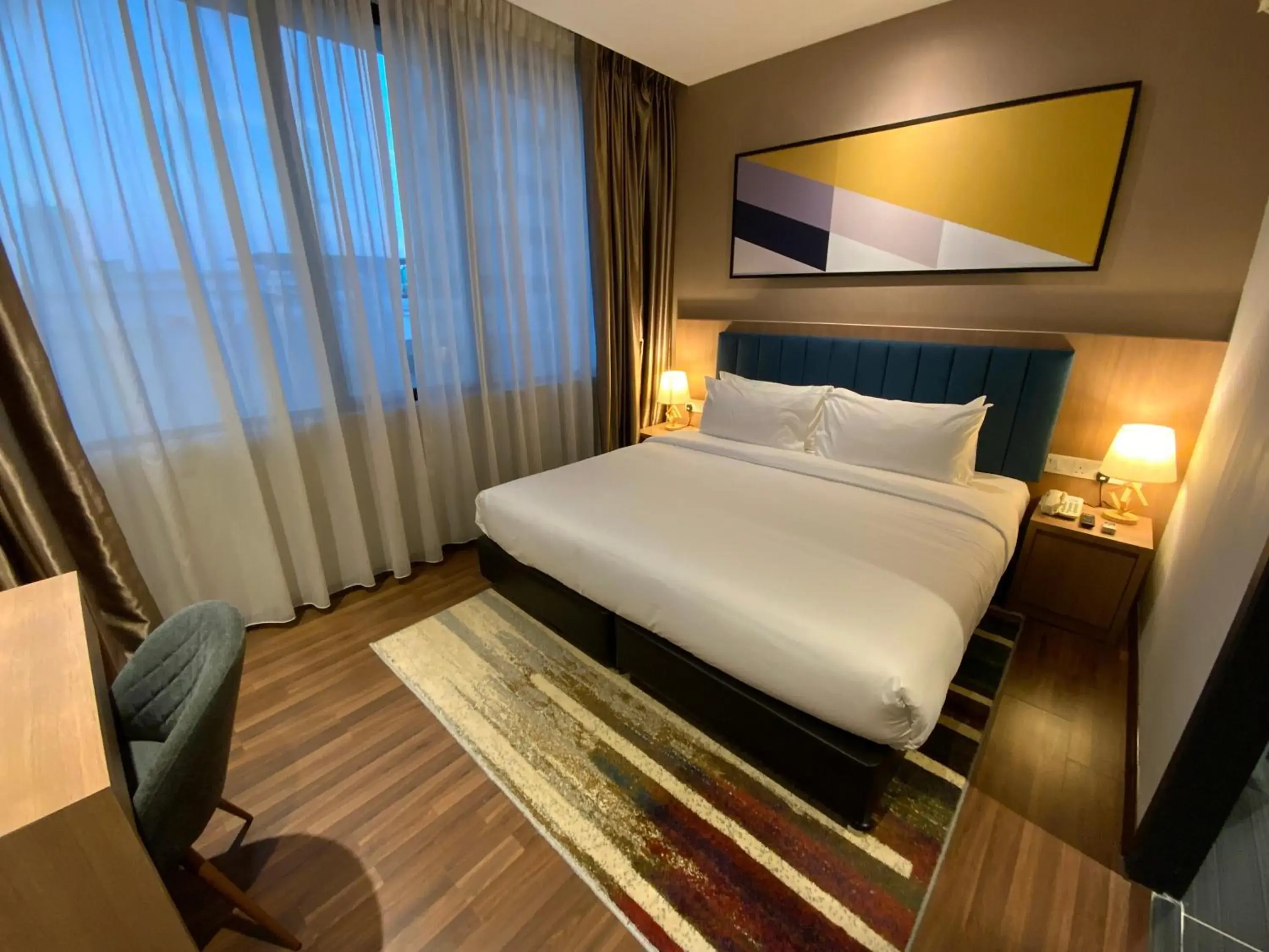 Bed in Fives Hotel Johor Bahru City Centre