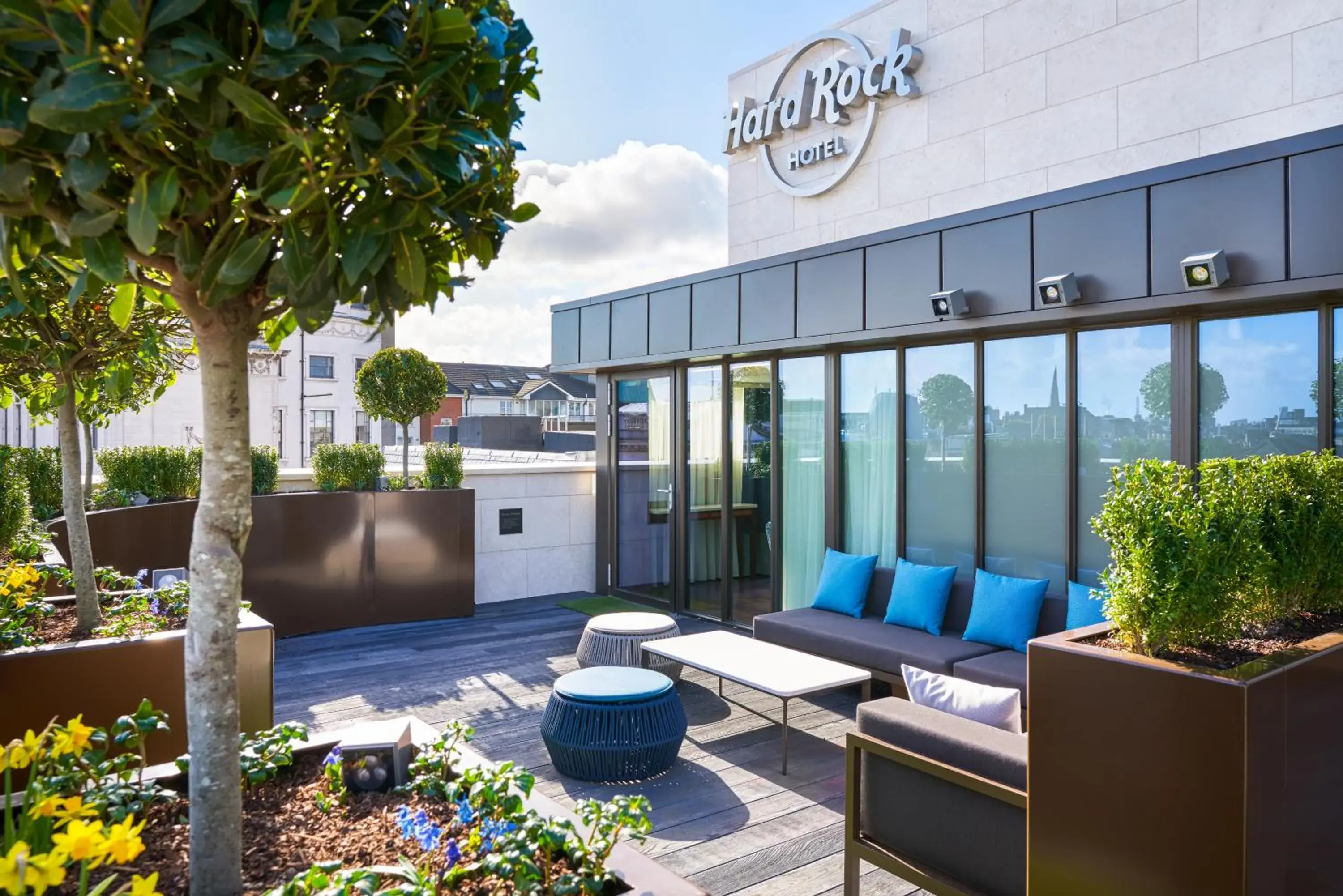 Patio, Property Building in Hard Rock Hotel Dublin