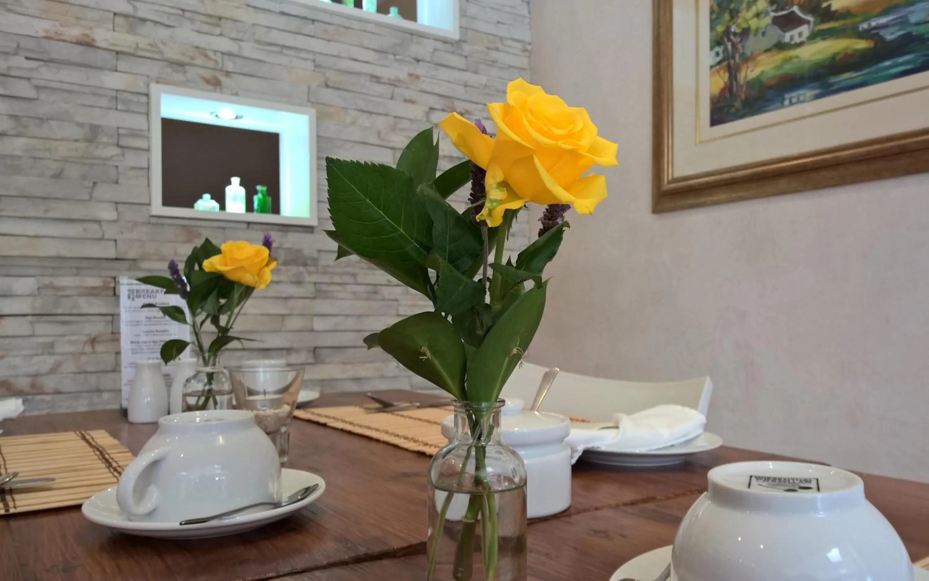 Restaurant/places to eat in Wild Olive Guest House & Villa