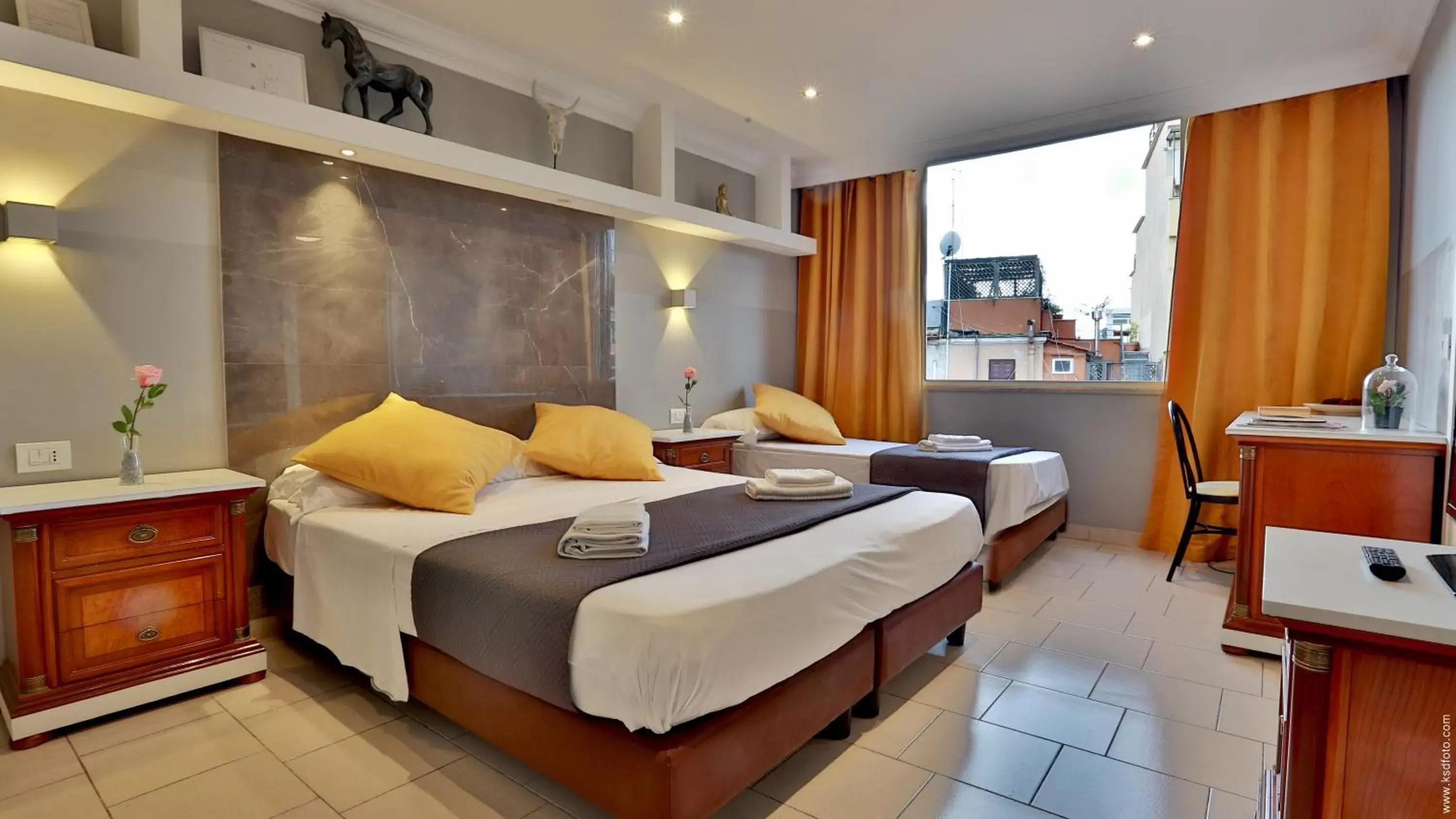 Bed in Hotel Giolitti Smart
