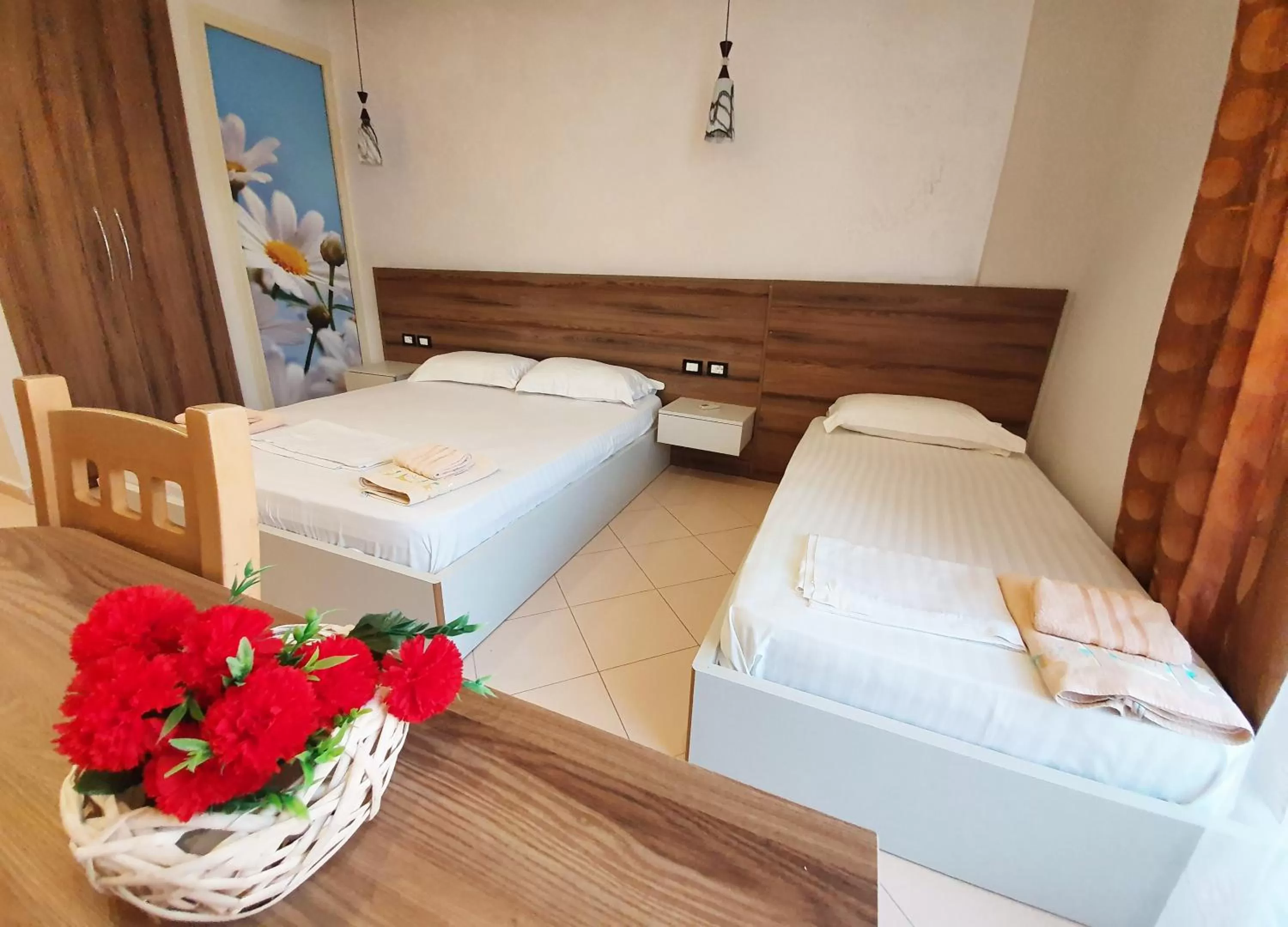 Bed in Hotel Kamomil