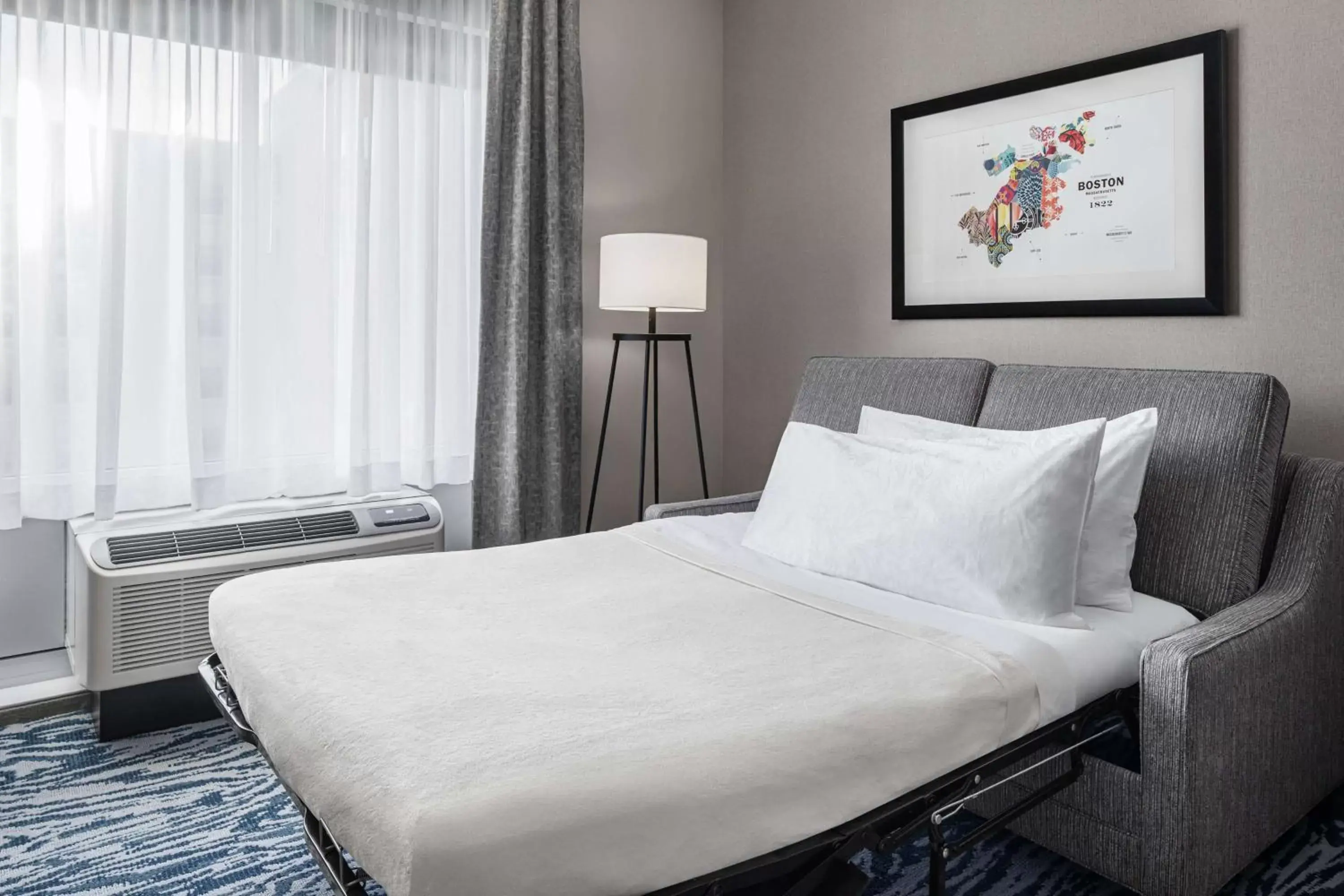 Bed in Homewood Suites by Hilton Boston Woburn