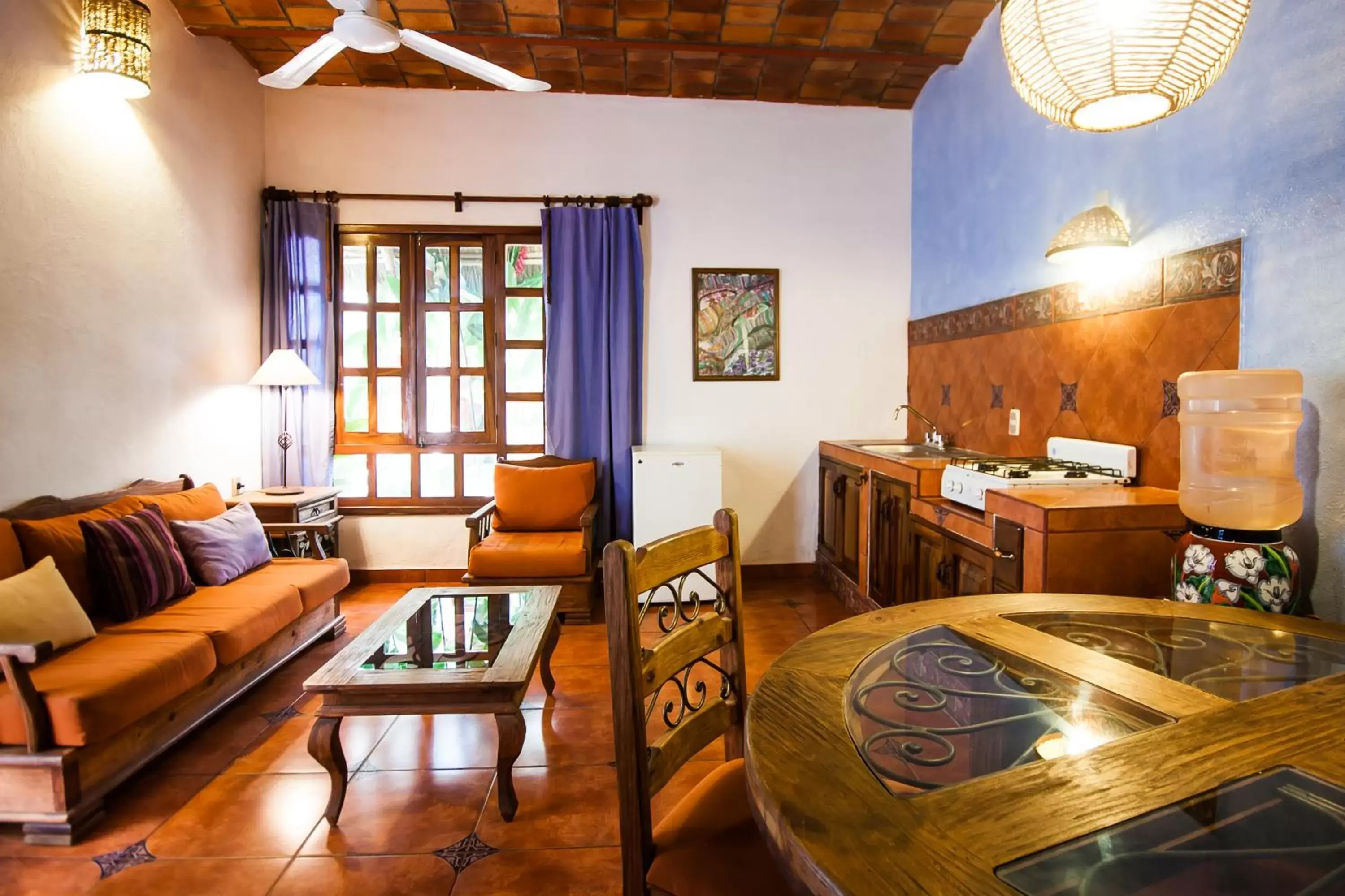 Living room in Hotelito Los Sueños