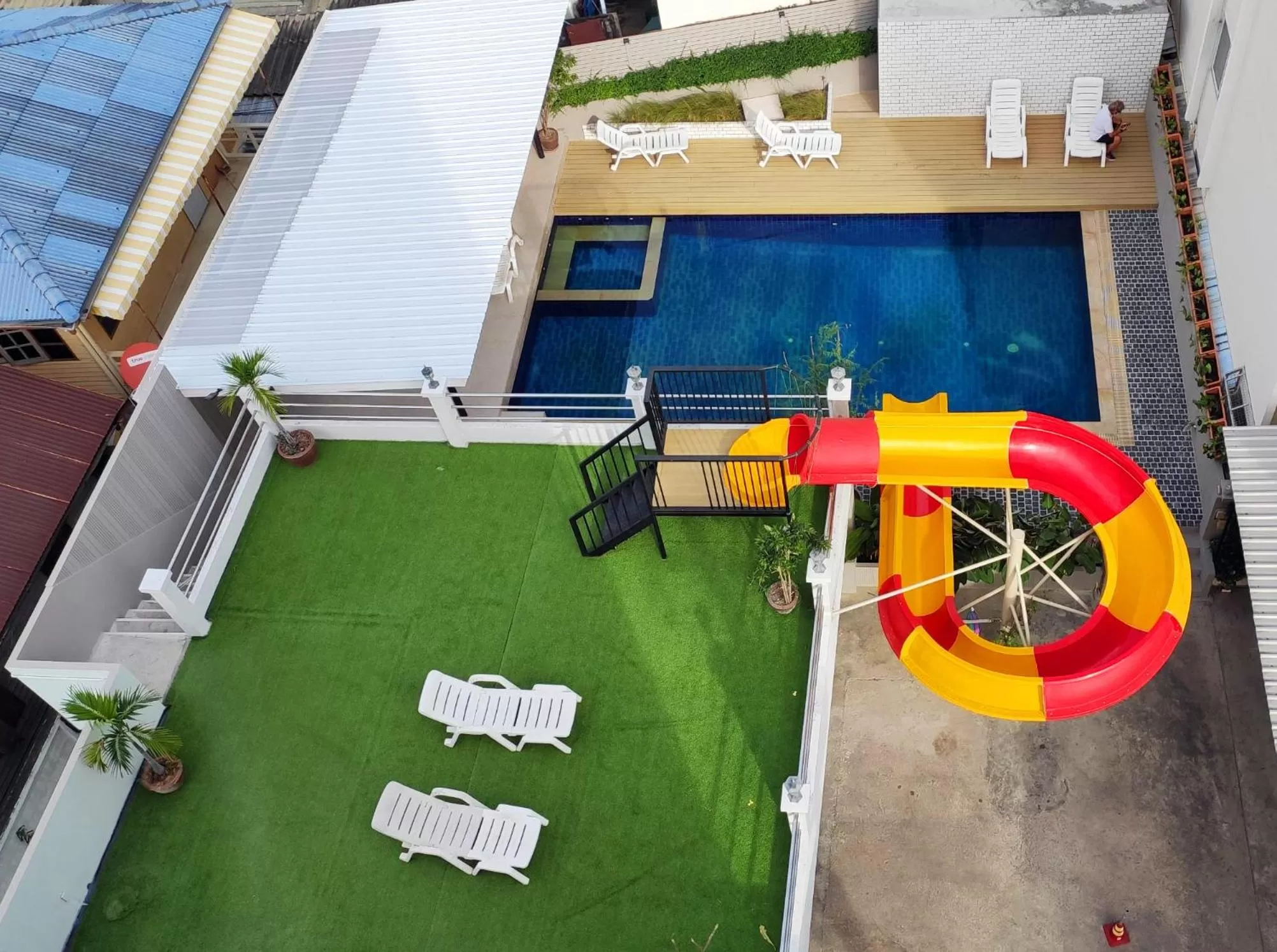 Garden view in Baan Manthana Hotel, Hua Hin