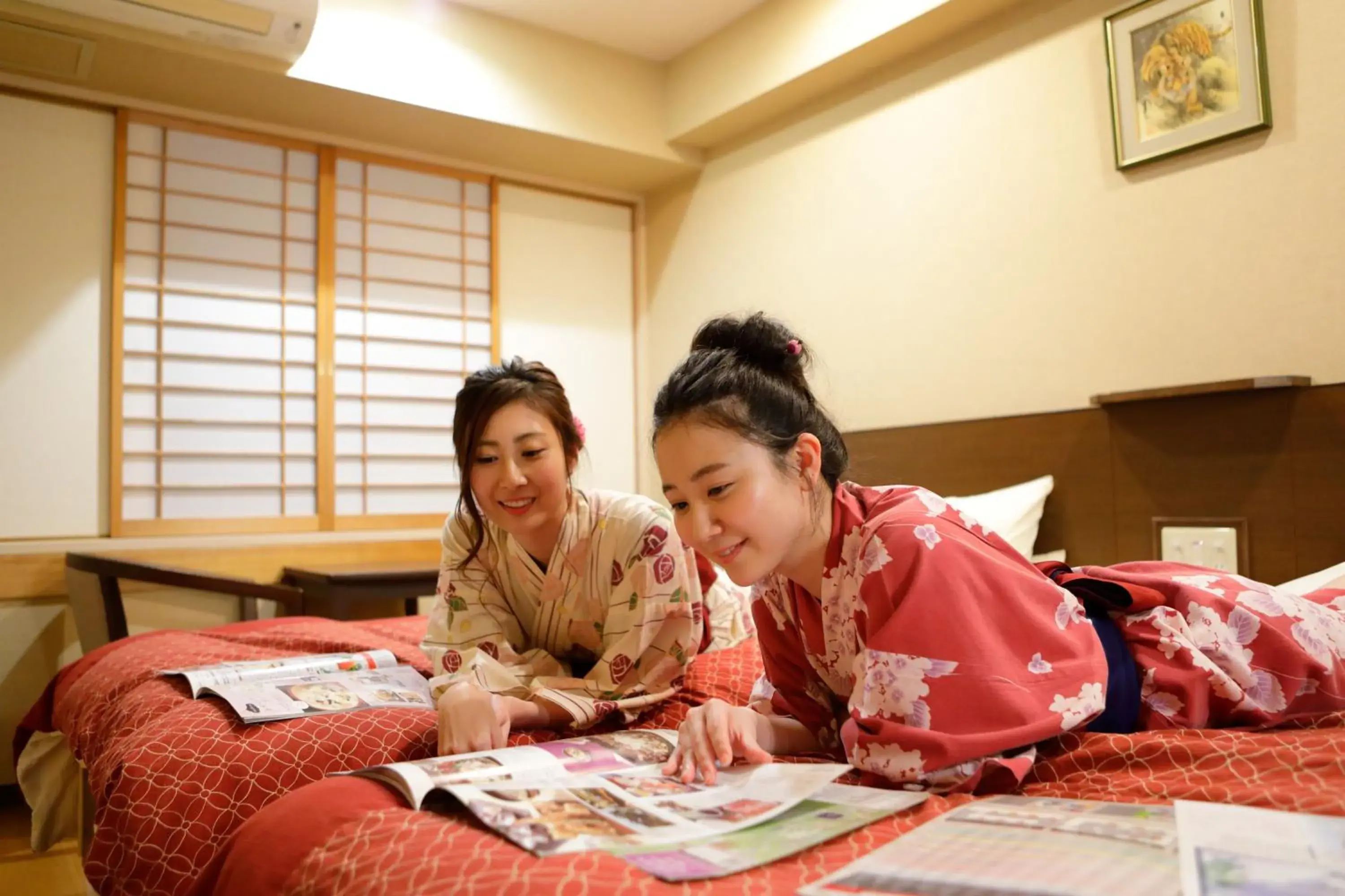 Family in Hakone Tenseien Hotel