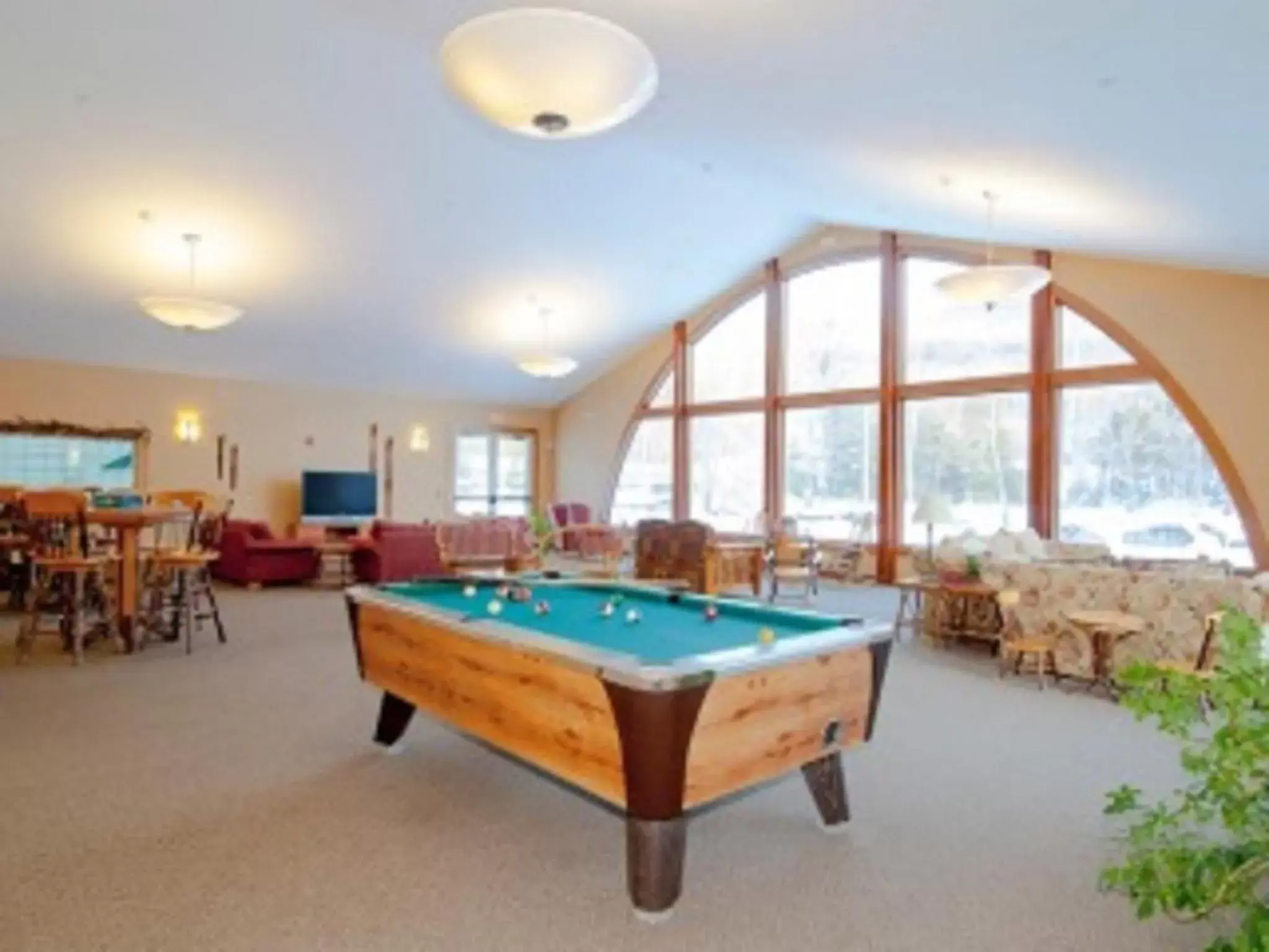 Communal lounge/ TV room, Billiards in Rivergreen Resort