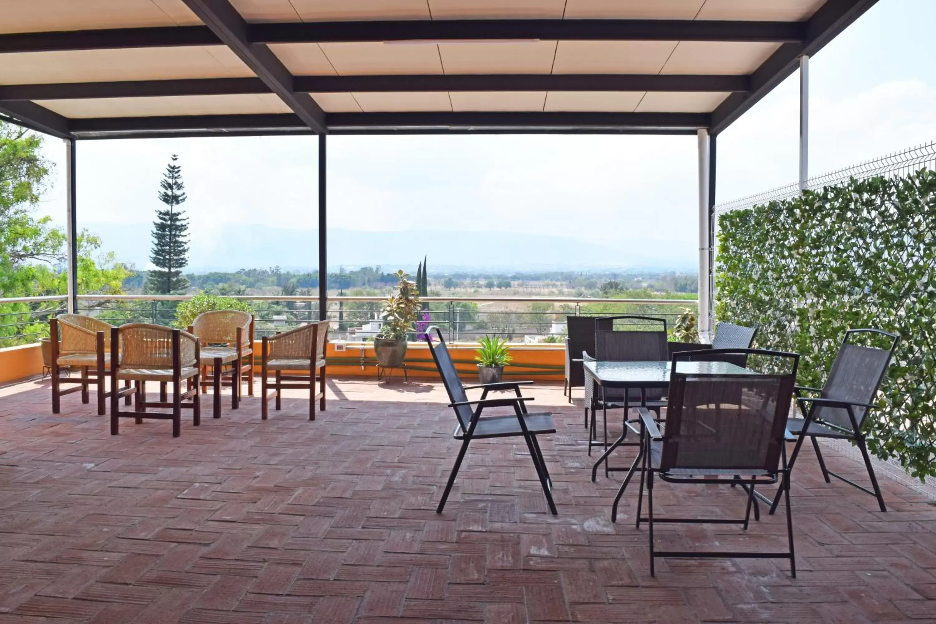 Balcony/Terrace, Restaurant/Places to Eat in Hotel Guivá Aeropuerto