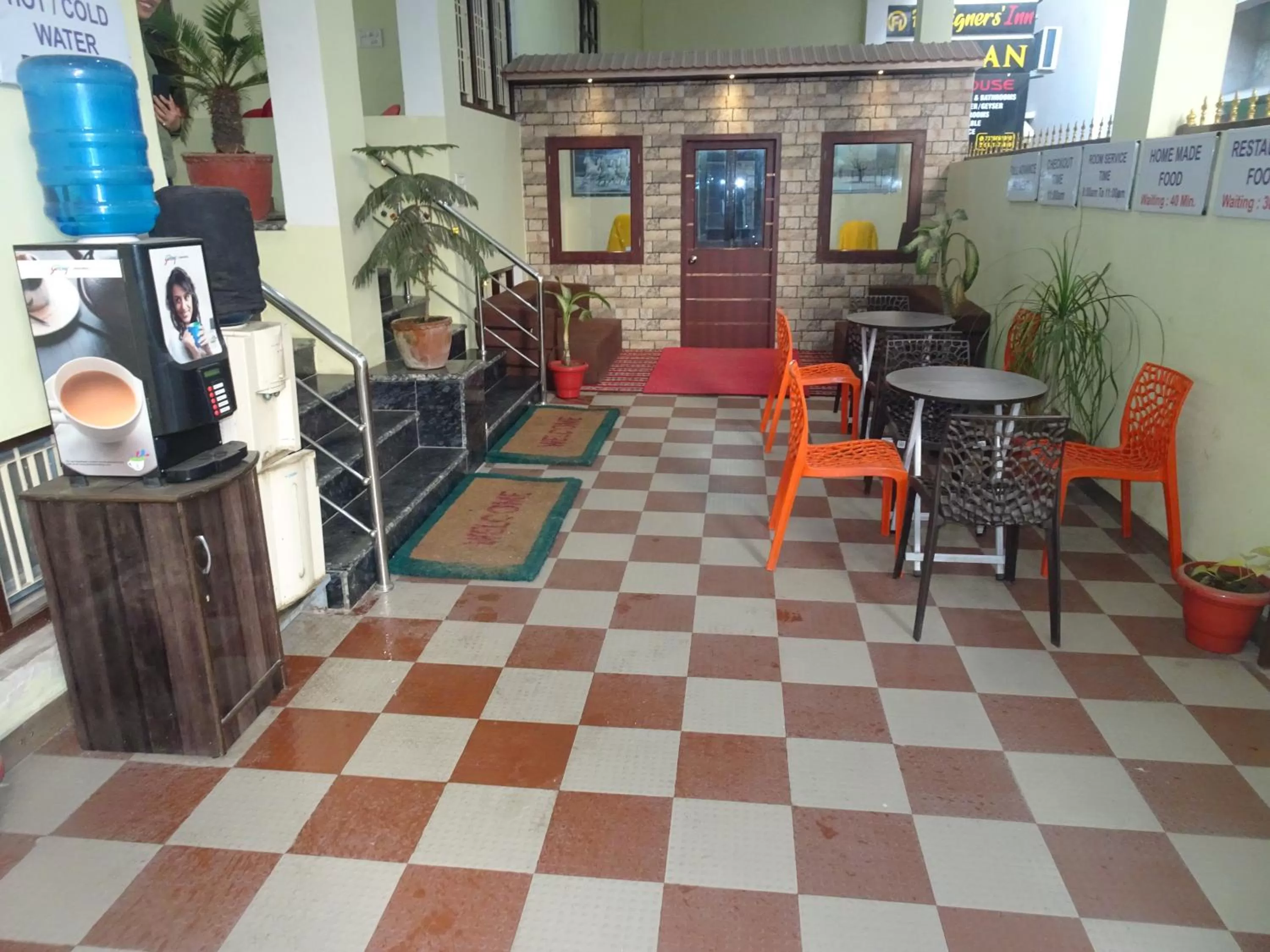 Seating area in Foreigners Inn