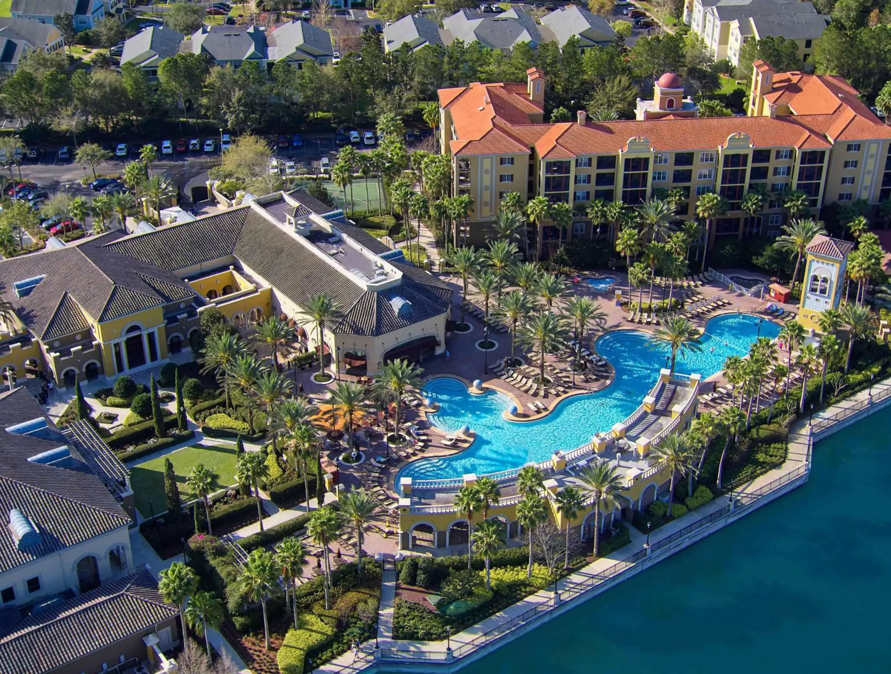 Pool view, Bird's-eye View in Hilton Grand Vacations Club Tuscany Village Orlando
