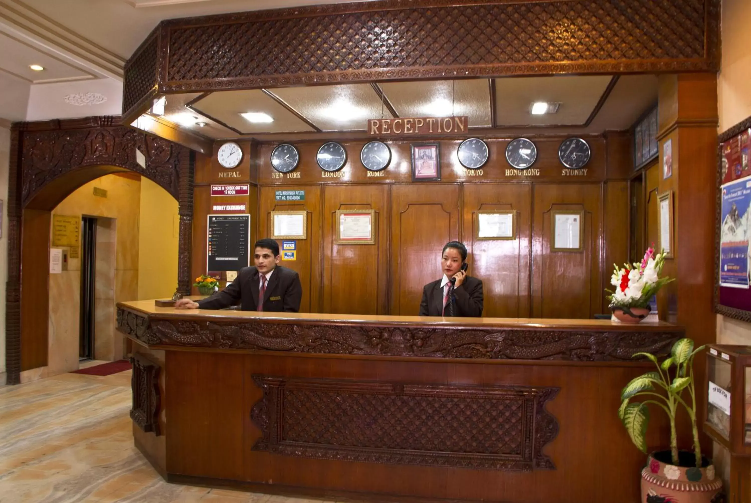 Staff, Lobby/Reception in Hotel Marshyangdi