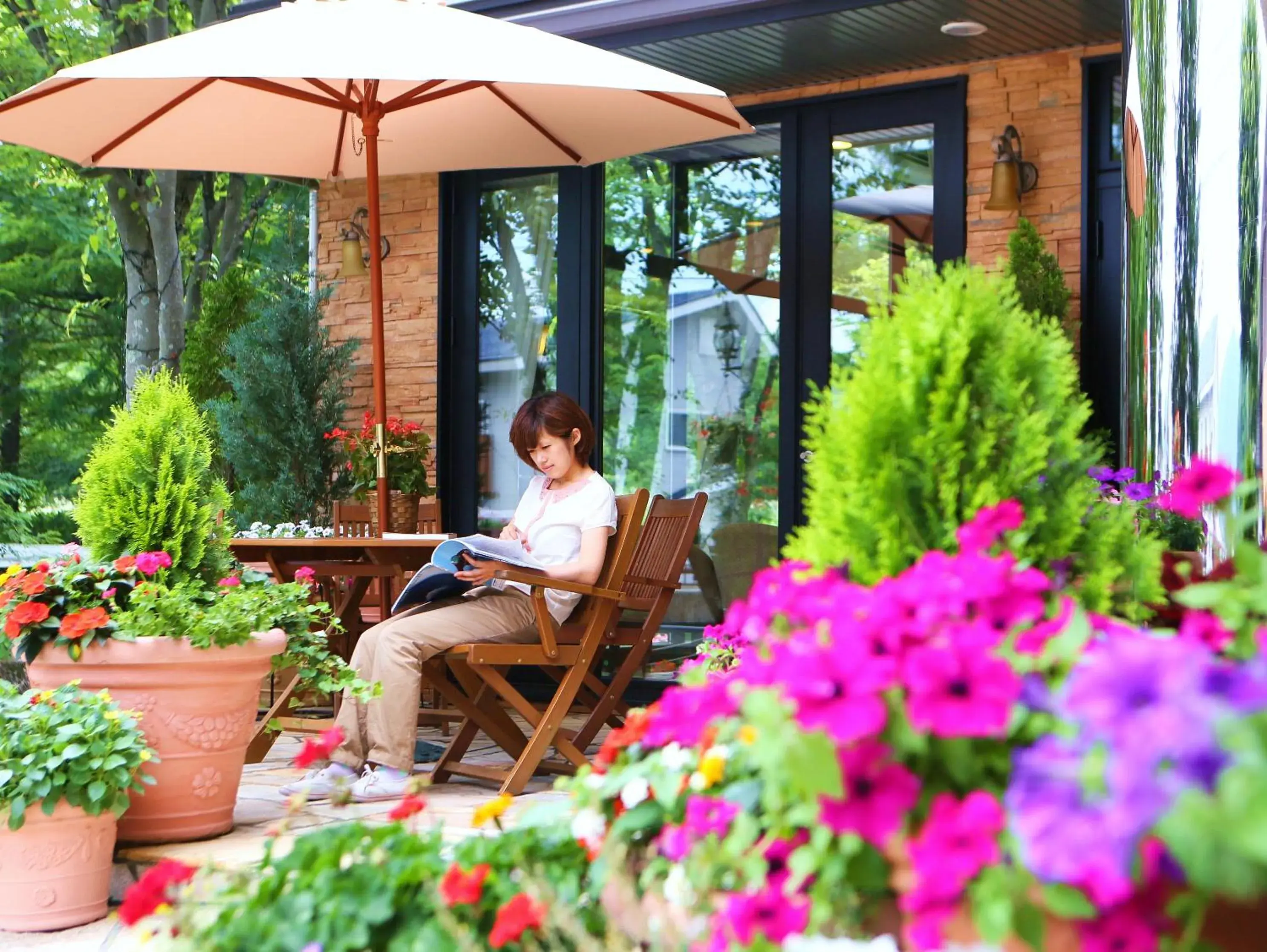 Patio in Hotel Hakuba