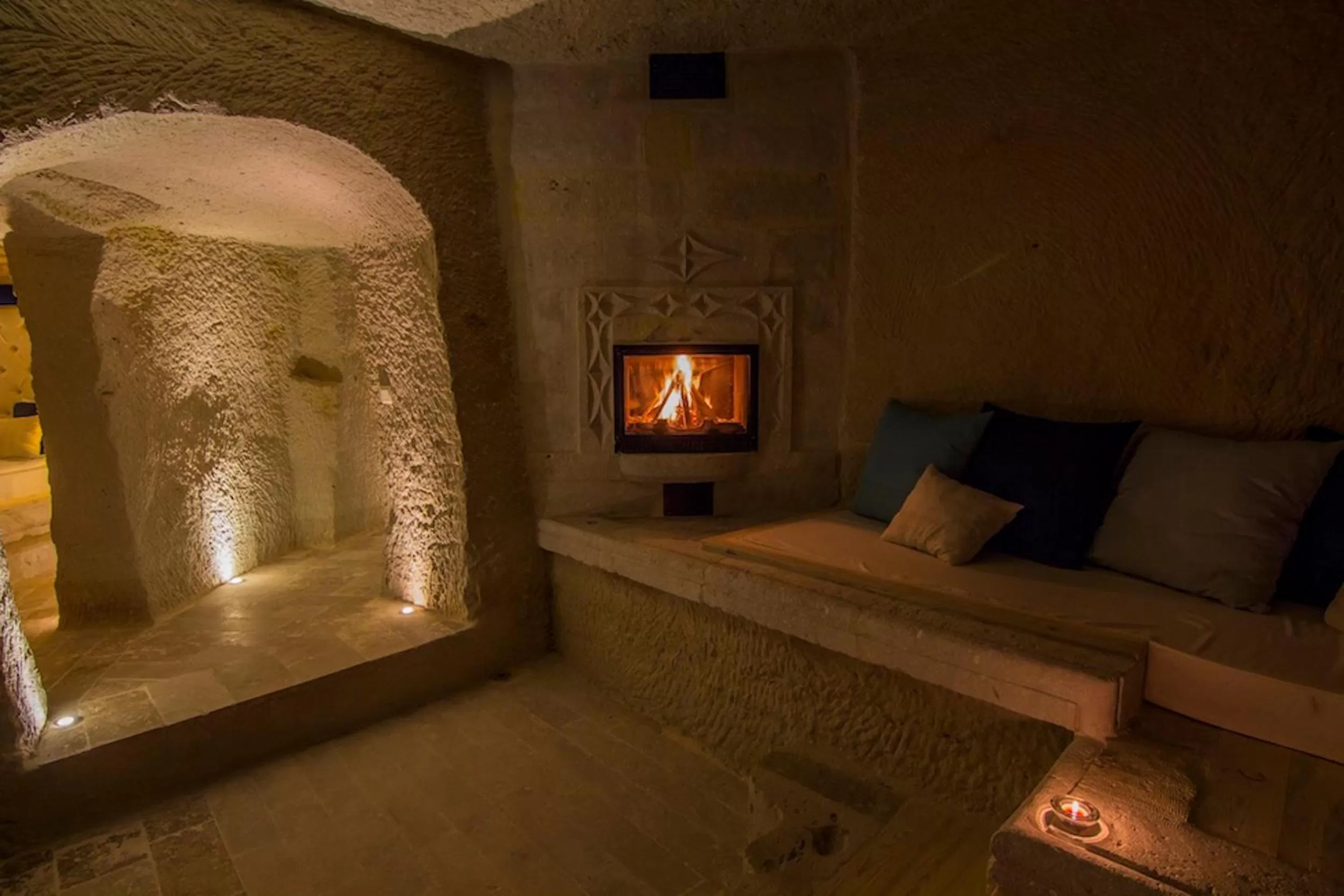 Living room in Azure Cave Suites - Cappadocia