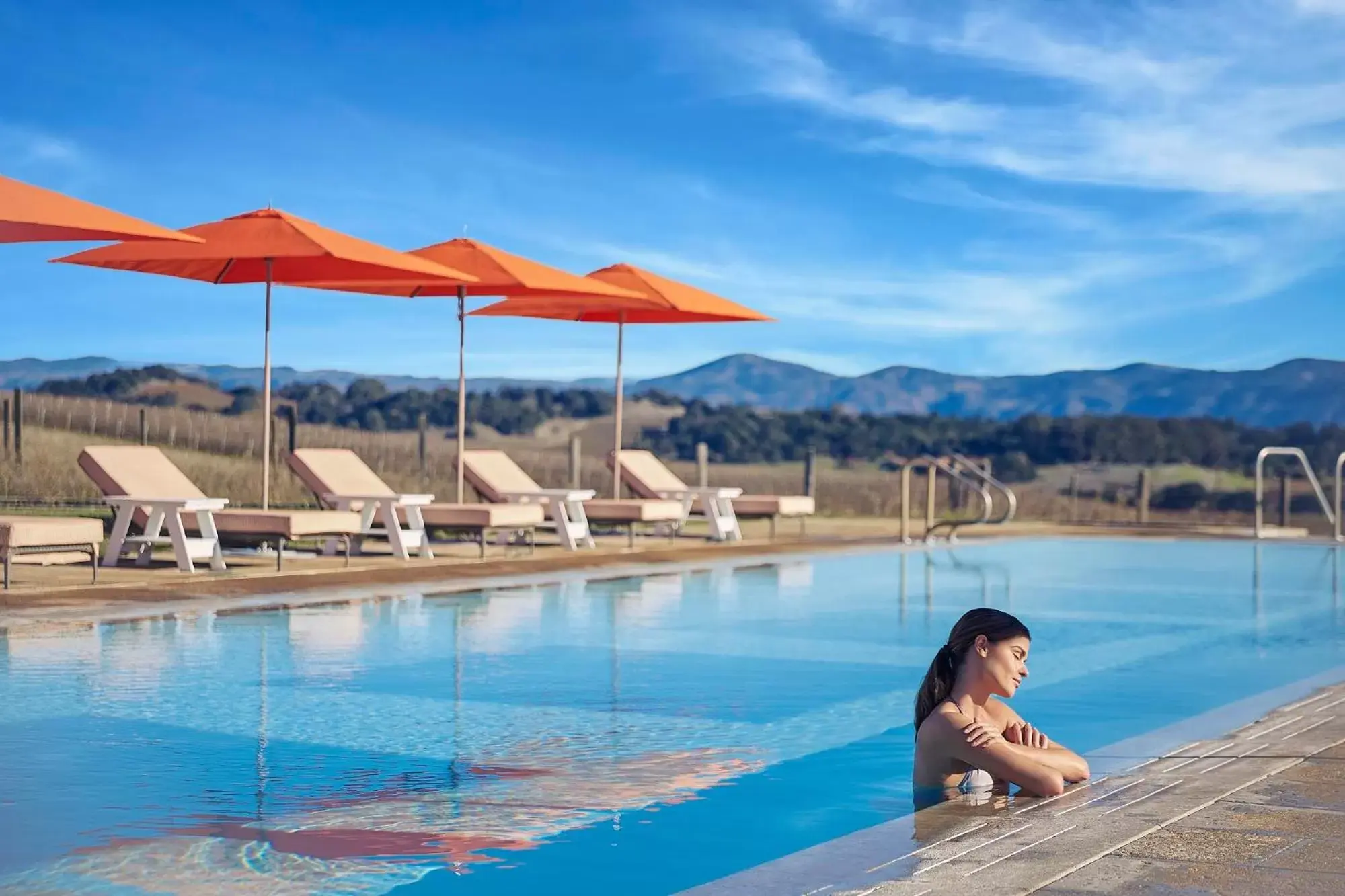 Pool view in Carneros Resort and Spa Pool view in Carneros Resort and Spa
