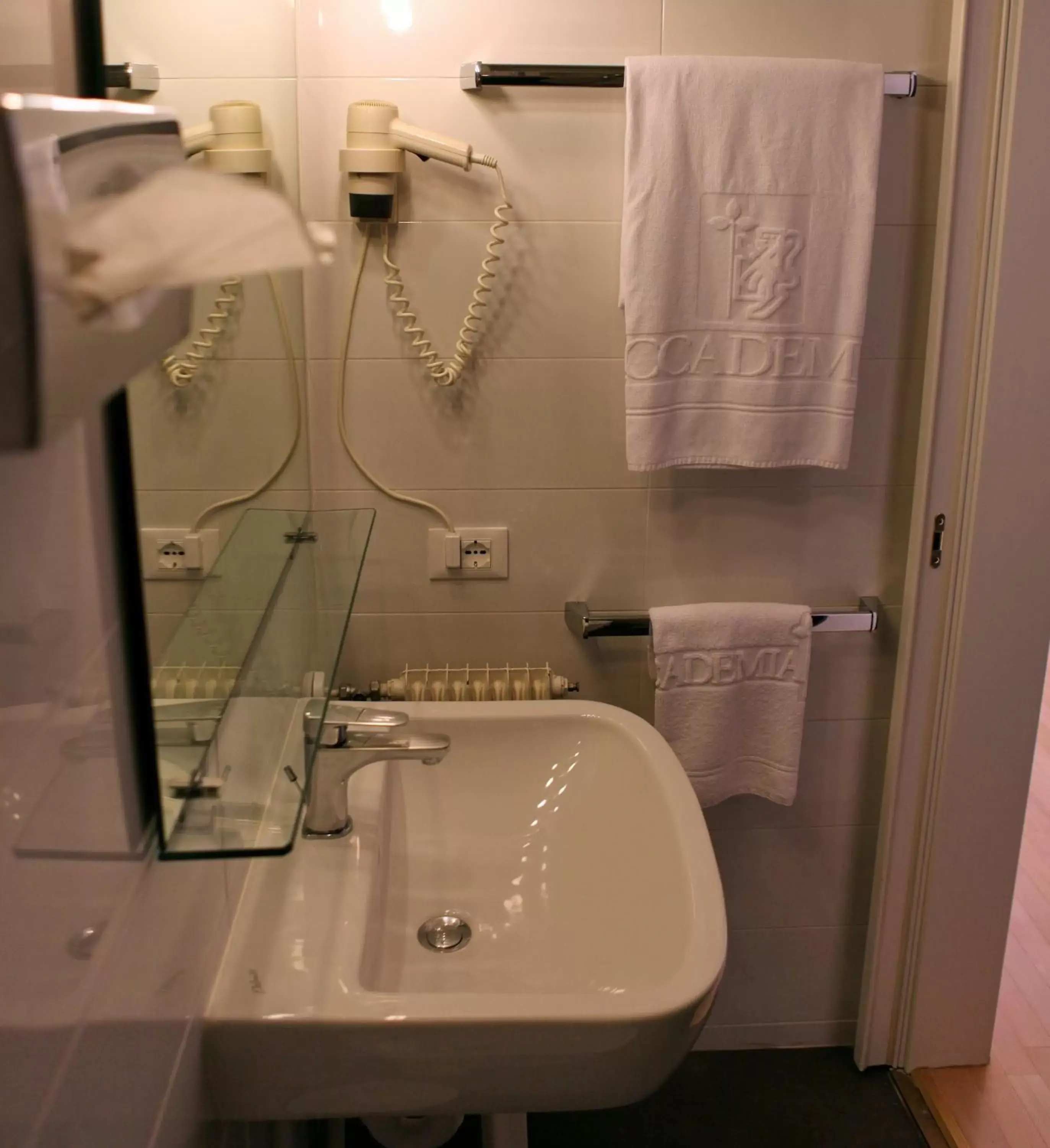 Shower, Bathroom in Albergo Accademia