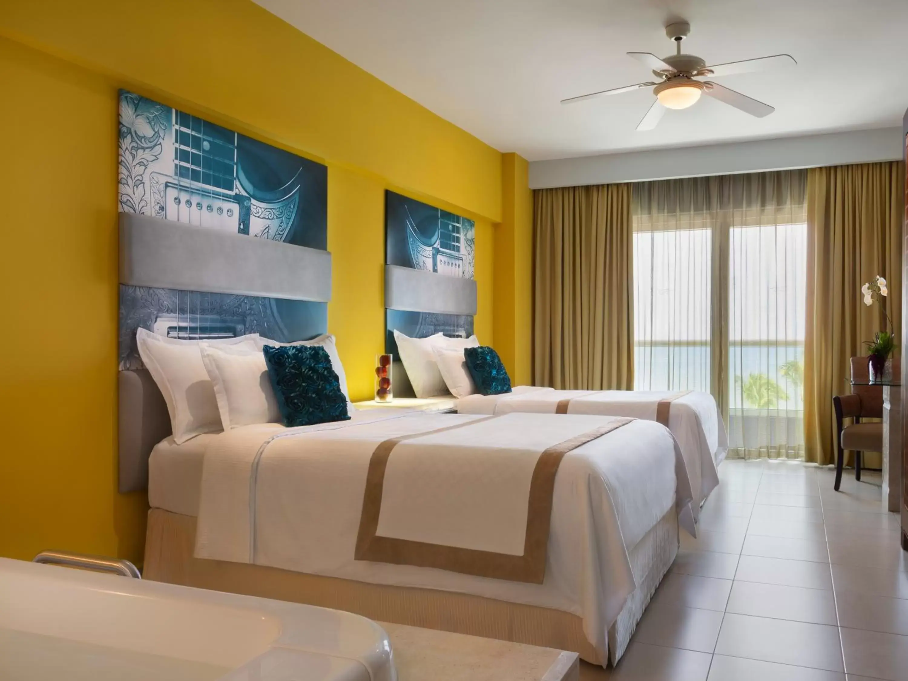 Bedroom, Bed in Hard Rock Hotel Vallarta All Inclusive