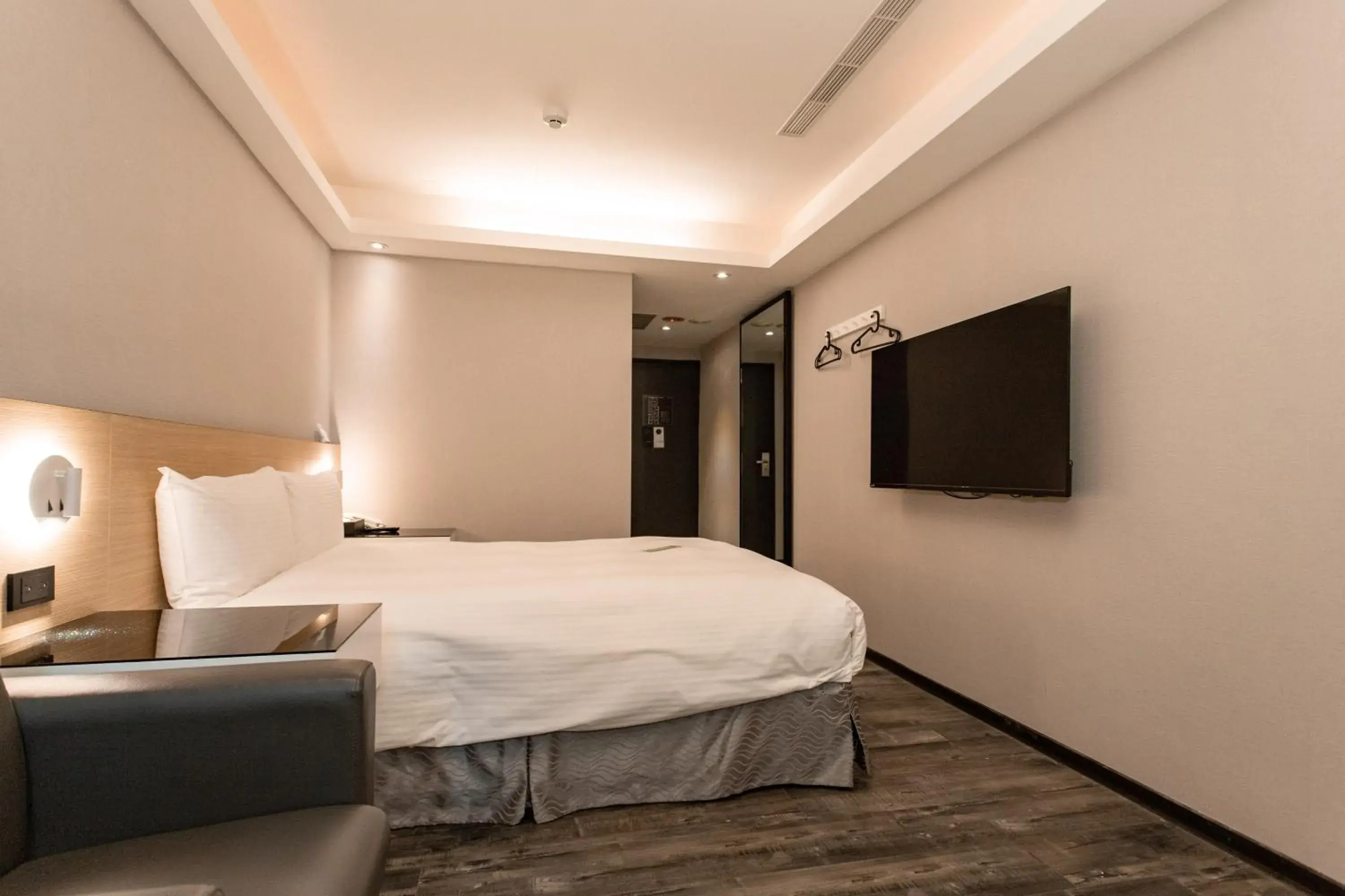 Bed in Hub Hotel Tucheng