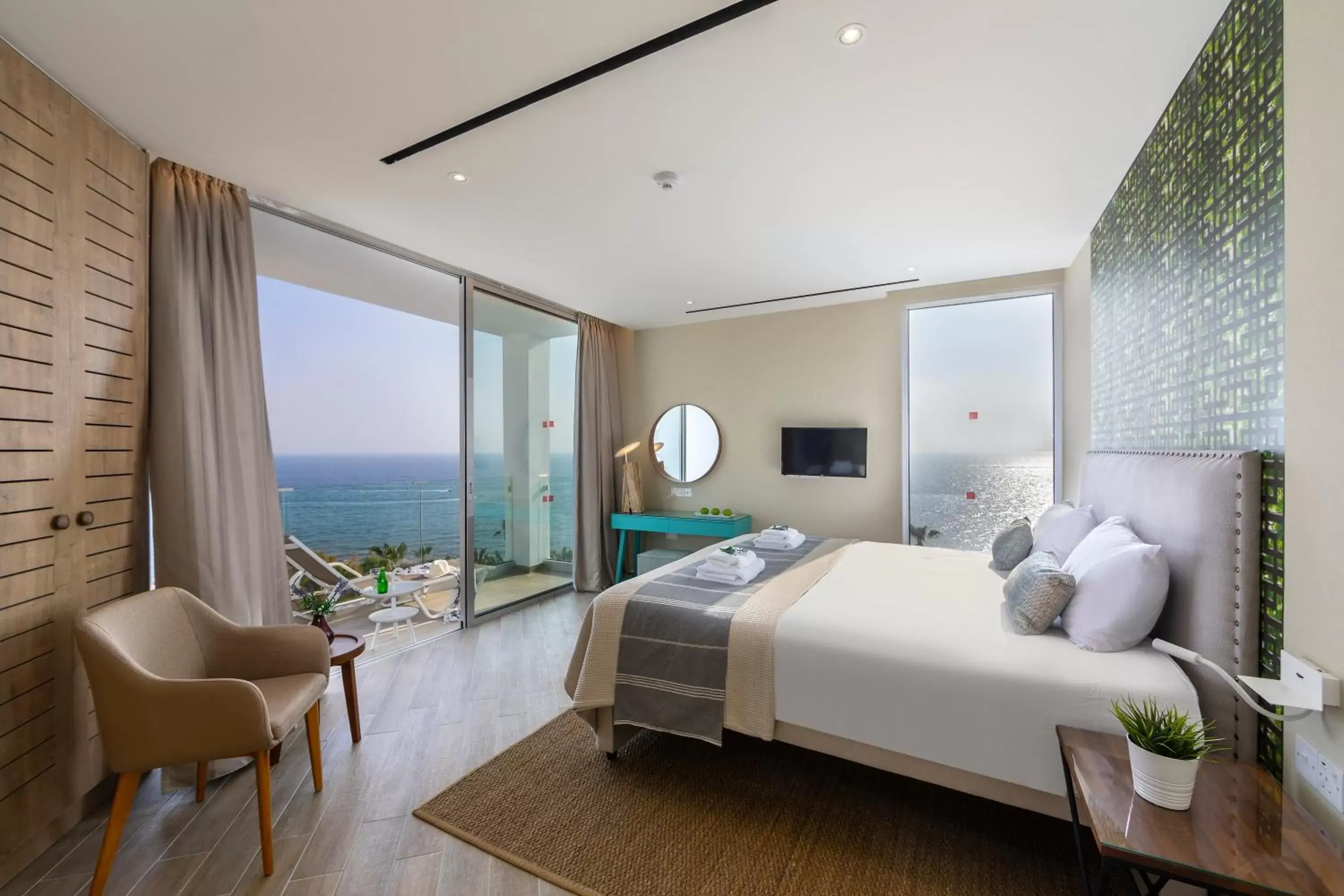 Presidential Suite with Panoramic Sea View in Leonardo Plaza Cypria Maris Beach Hotel & Spa