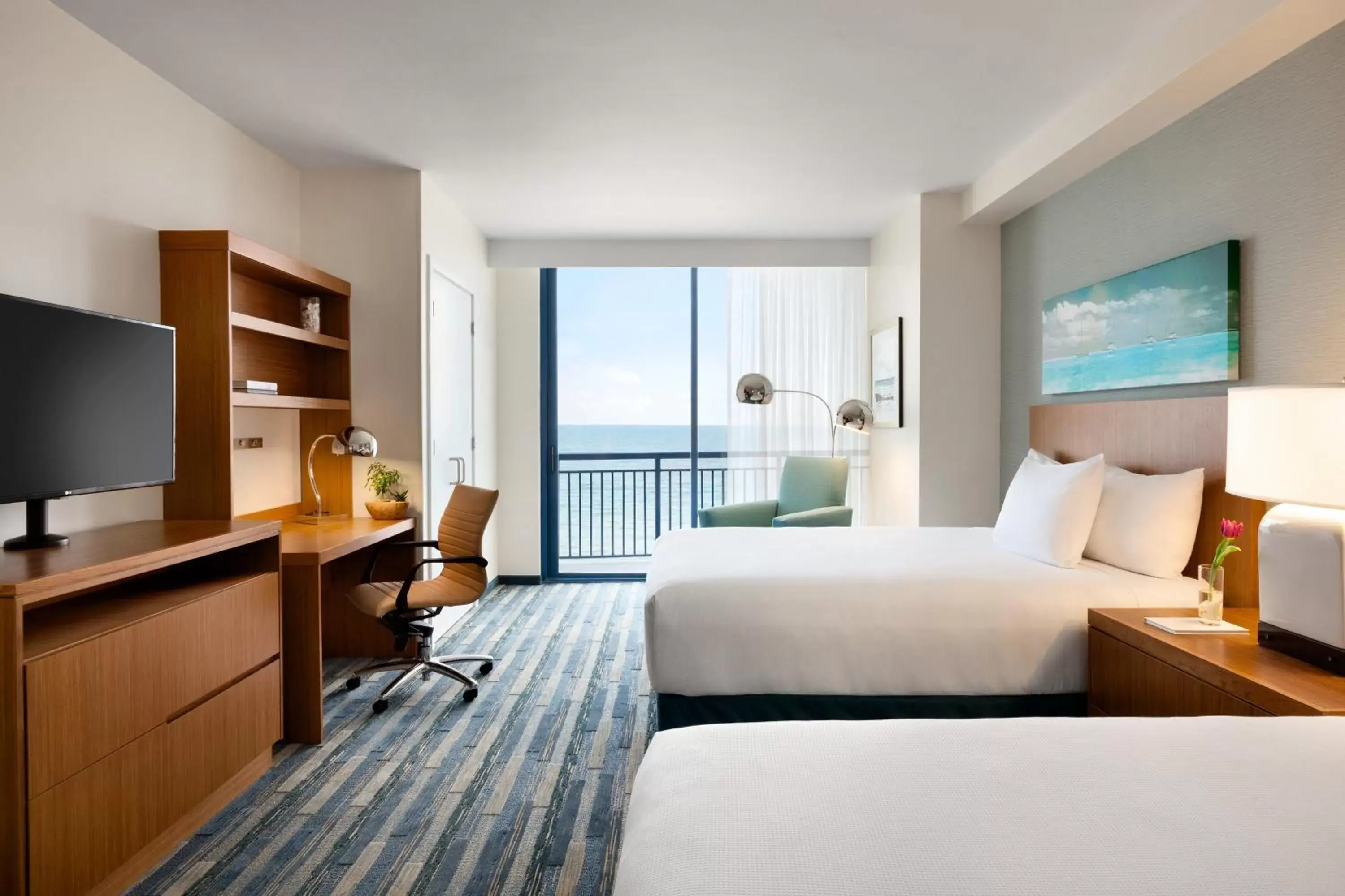 One-Bedroom Suite with Two Queen Beds - Oceanfront in Hyatt House Virginia Beach / Oceanfront
